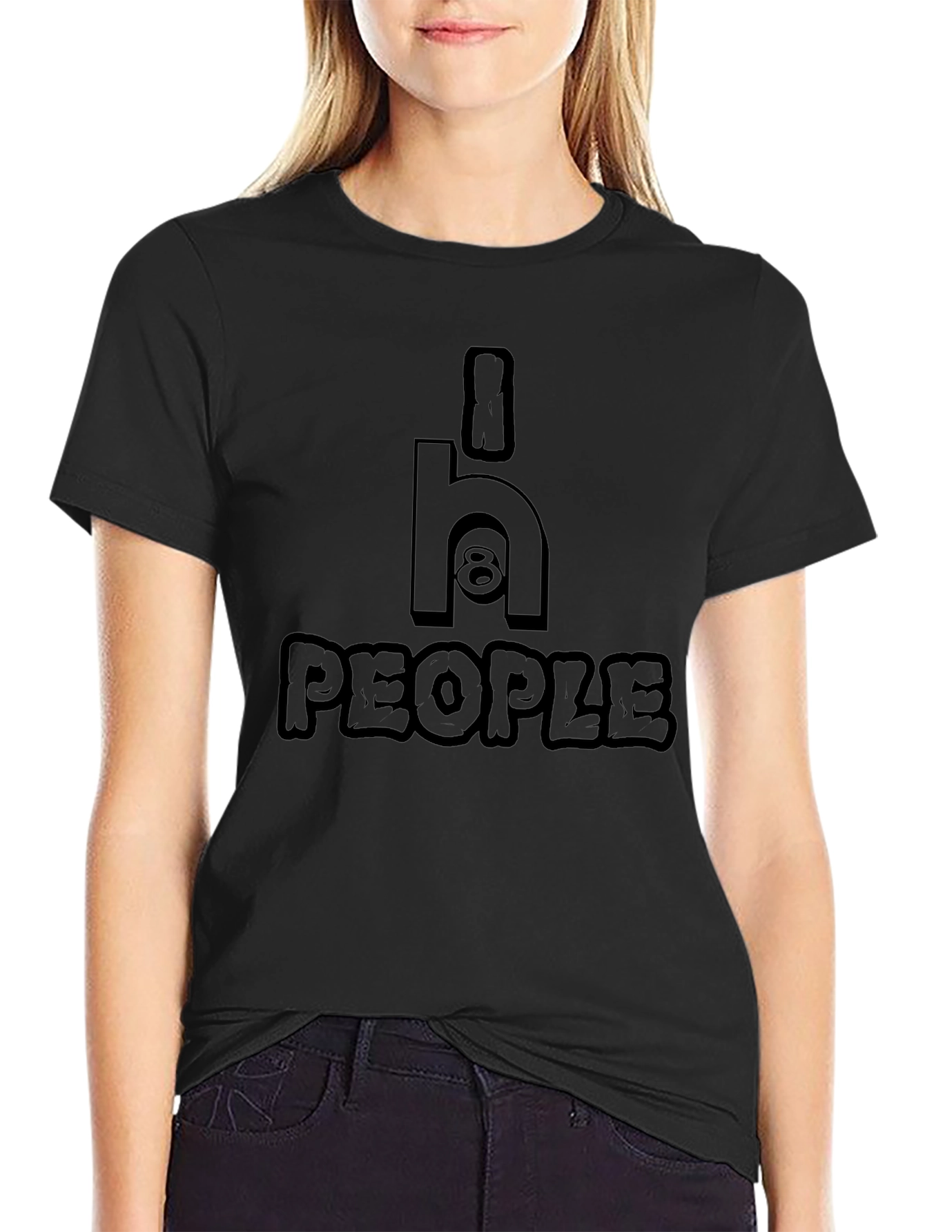 i8 H People Graphic T-Shirt