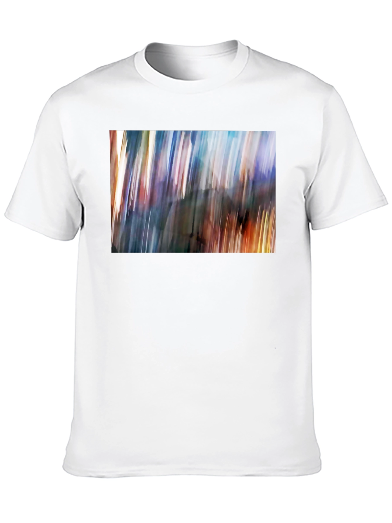 Abstract Blur Art Print Black T-Shirt