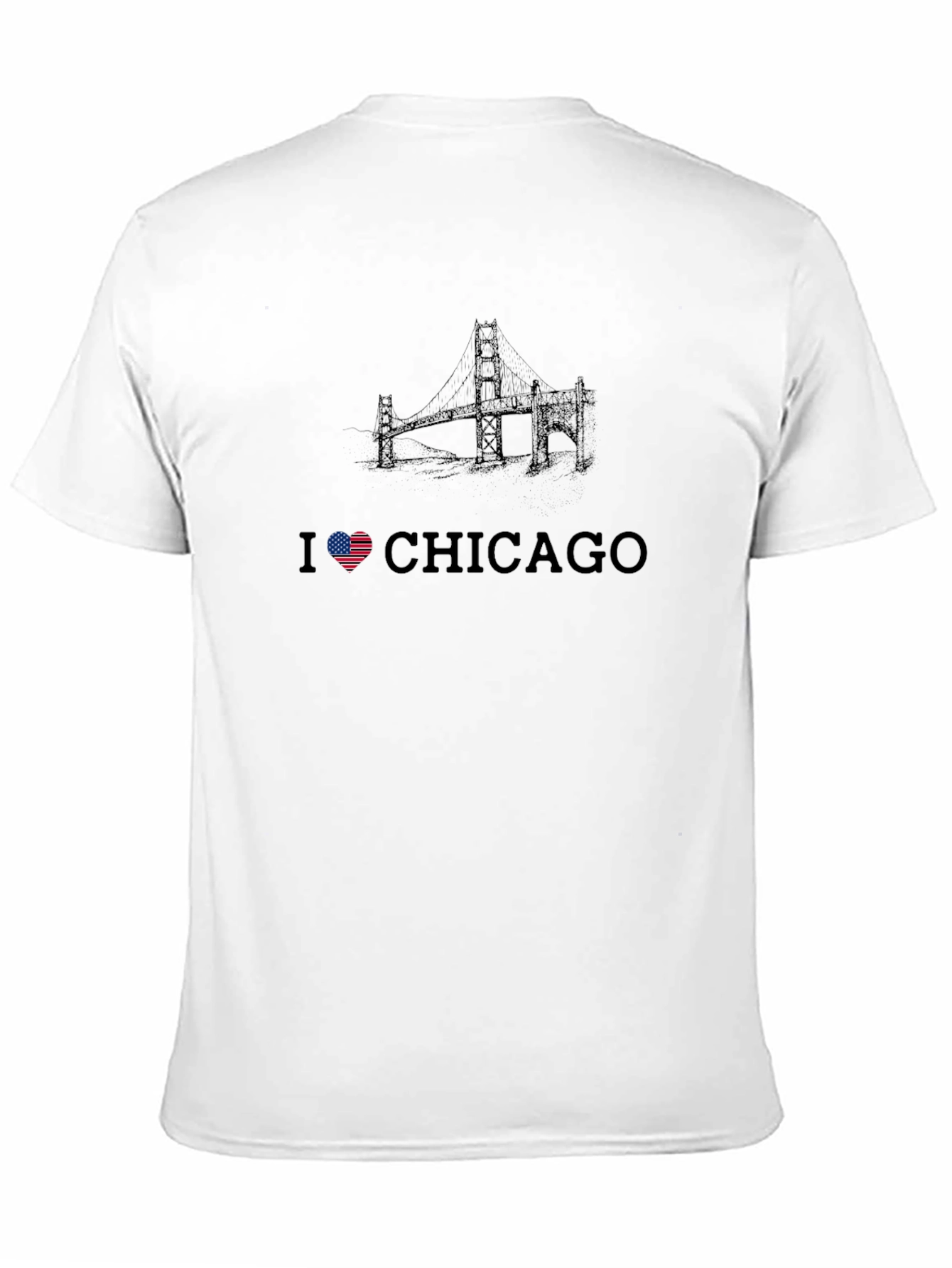 I Love Chicago Black Graphic Tee