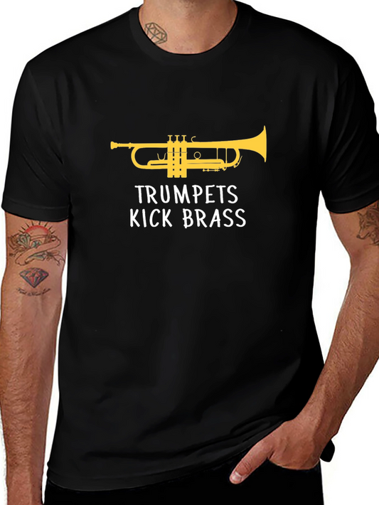 Trumpets Kick Brass T-Shirt - Music Lover Tee