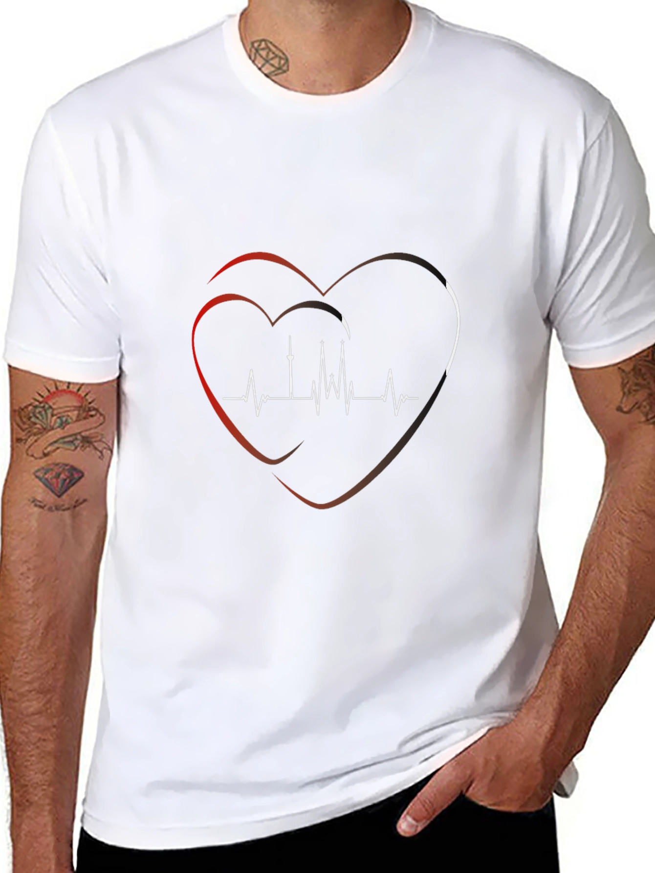 Heartbeat Toronto Skyline Graphic Tee