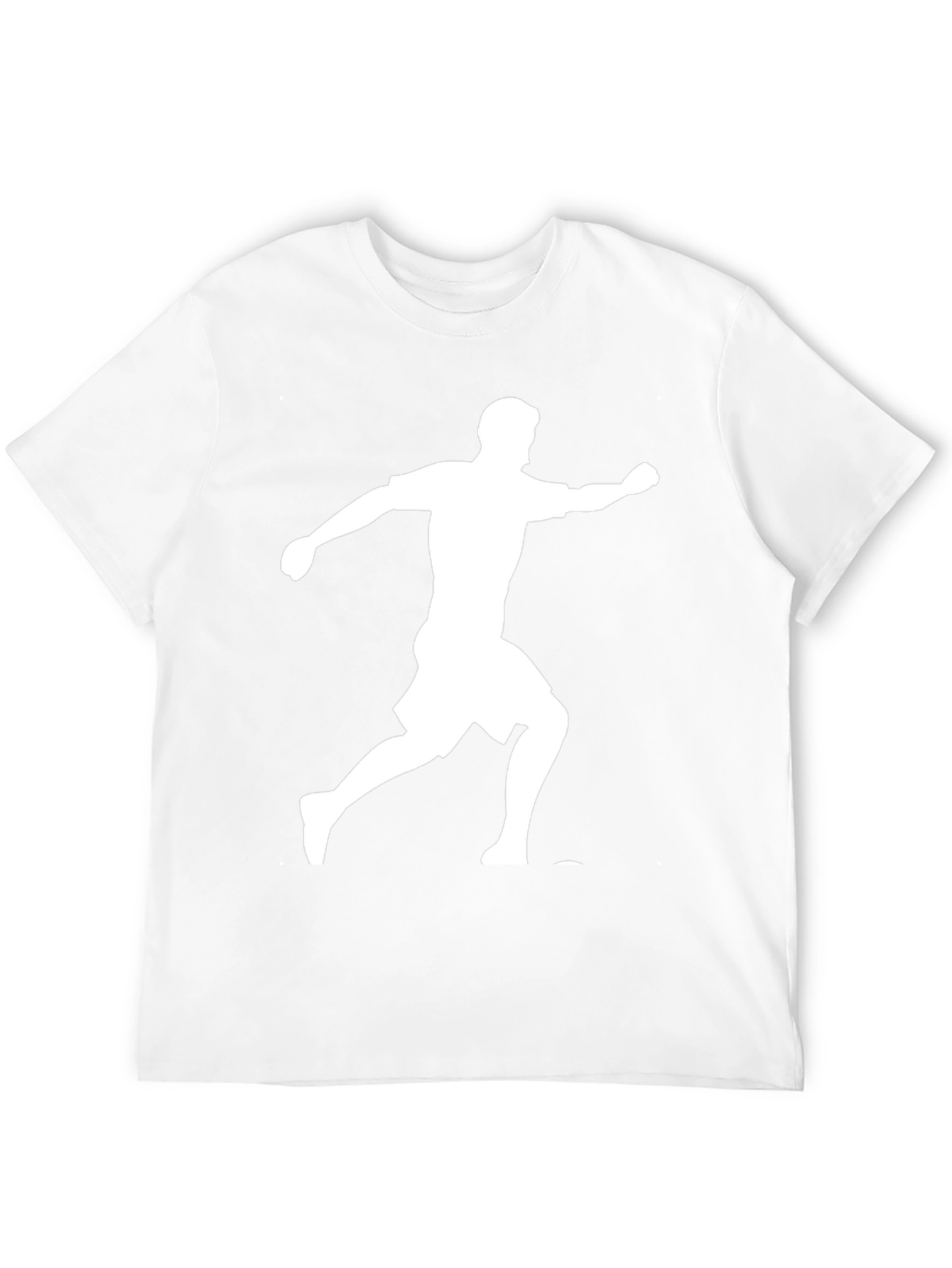 Running Man Graphic Tee - Black Cotton Blend Shirt