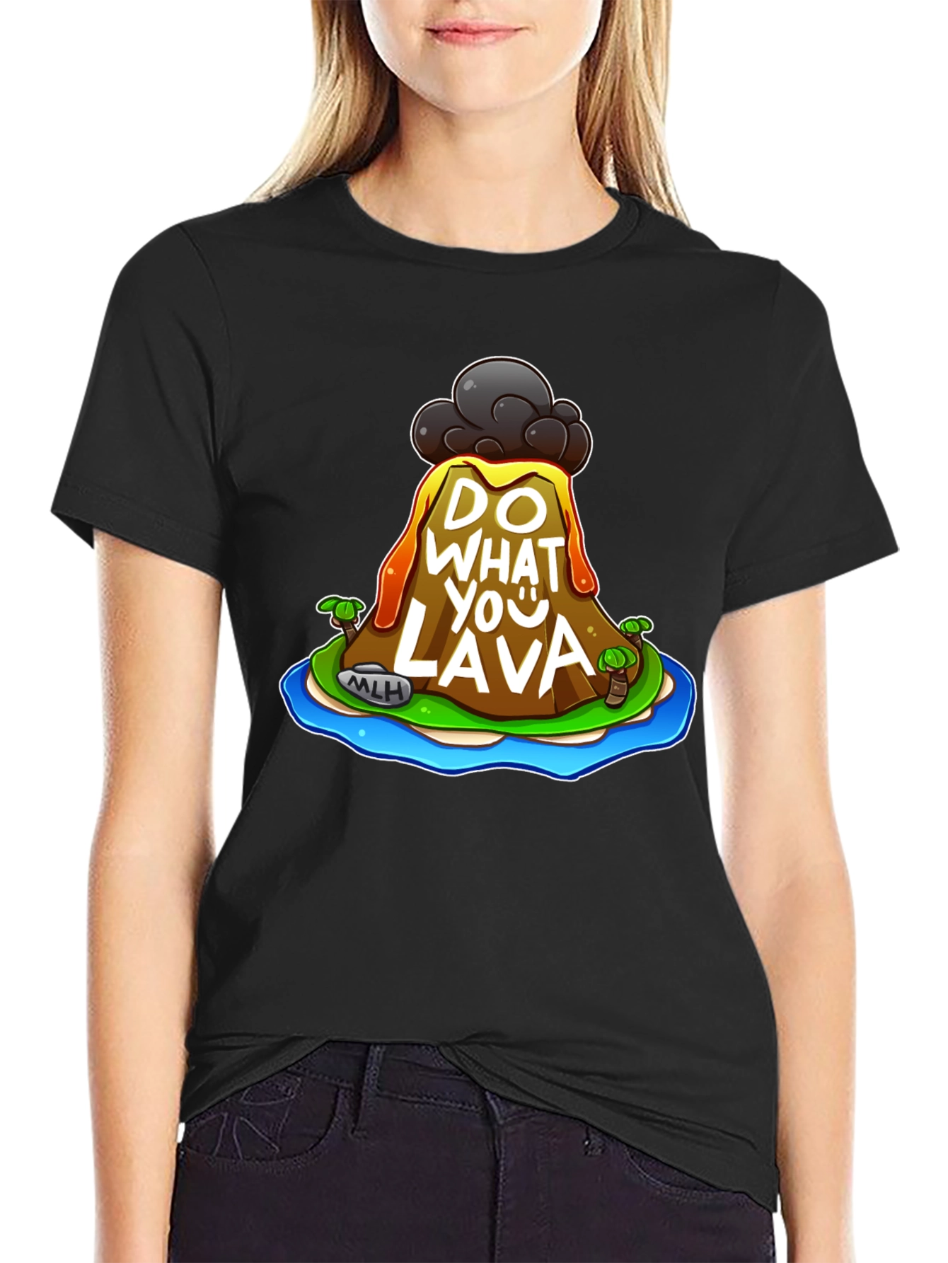 Do What You Lava Graphic T-Shirt - Black