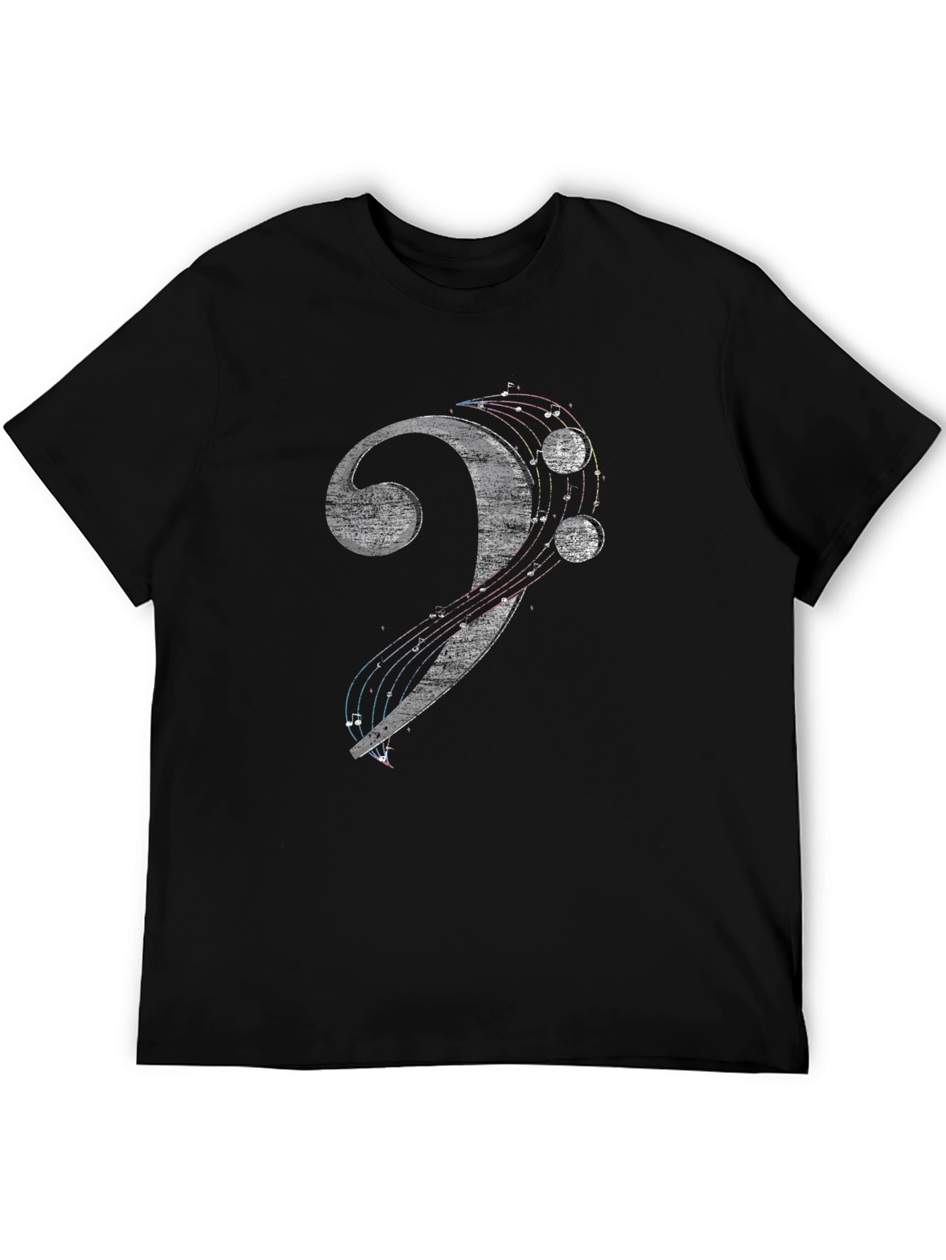 Bass Clef Musical Note Graphic T-Shirt