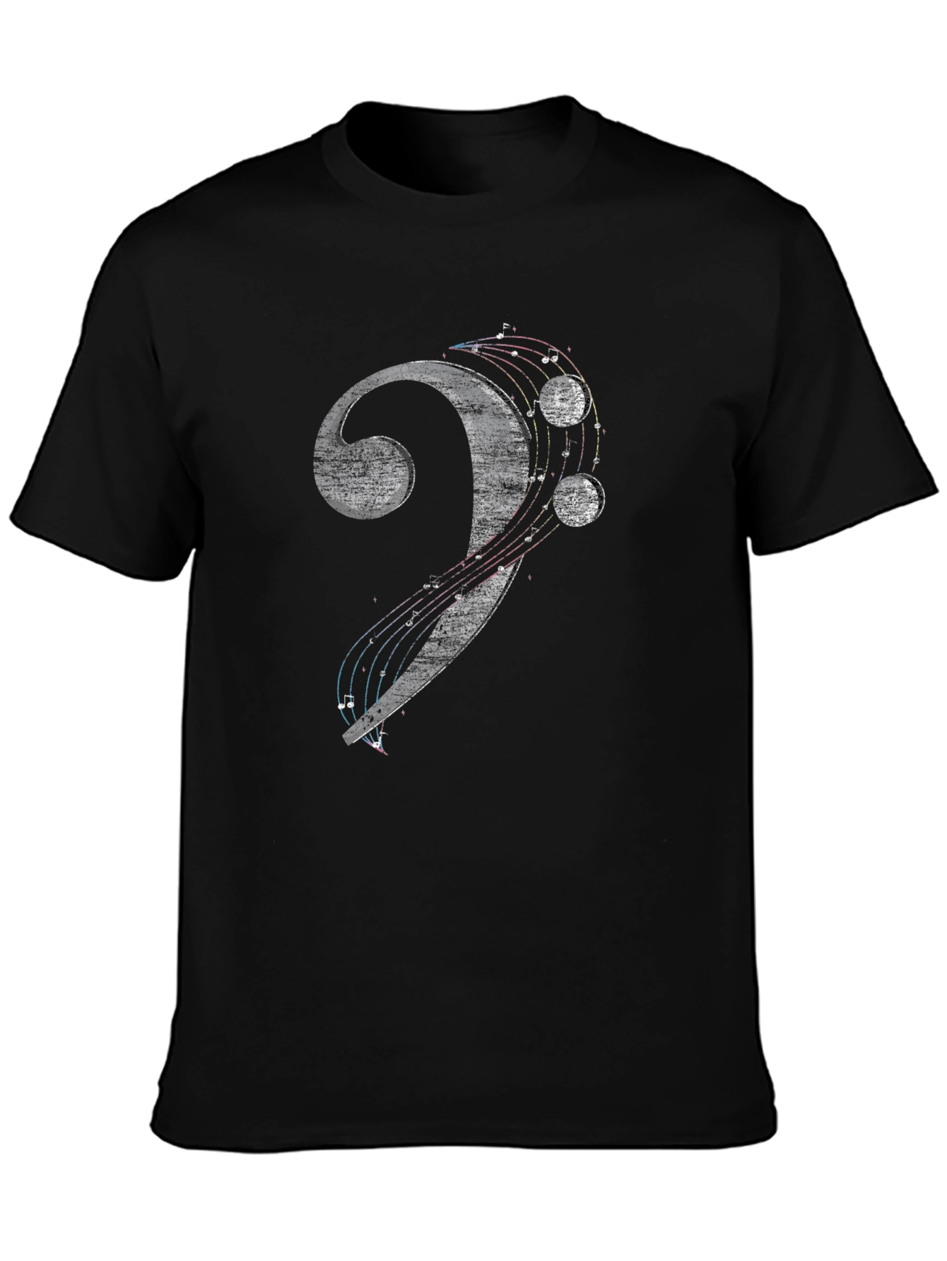 Bass Clef Musical Note Graphic T-Shirt