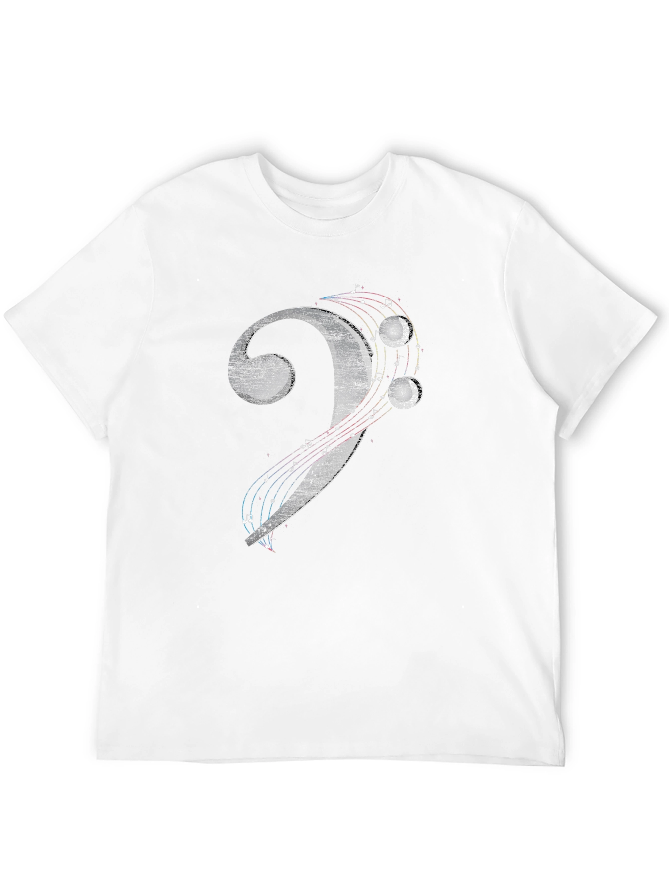 Bass Clef Musical Note Graphic T-Shirt