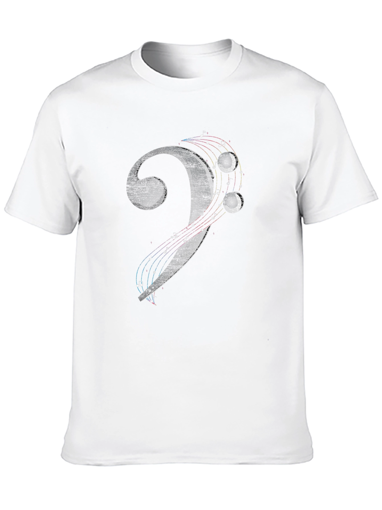 Bass Clef Musical Note Graphic T-Shirt