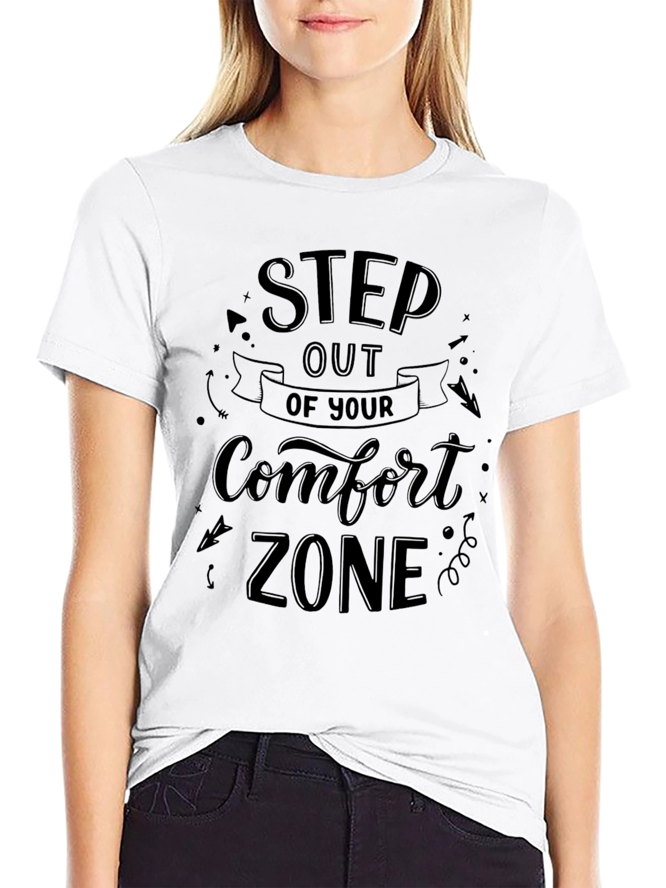 Step Out Comfort Zone Graphic Tee