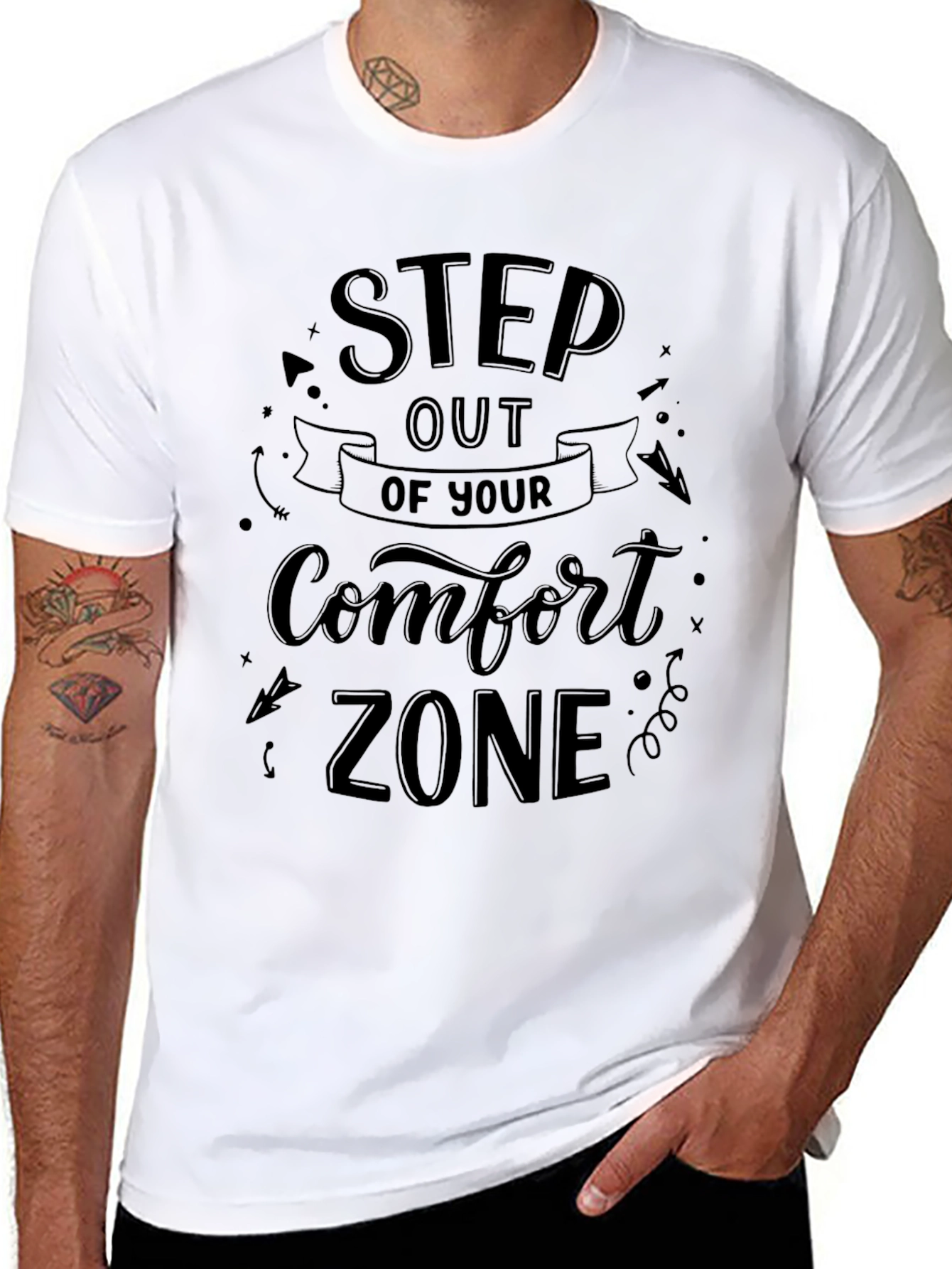Step Out Comfort Zone Graphic Tee