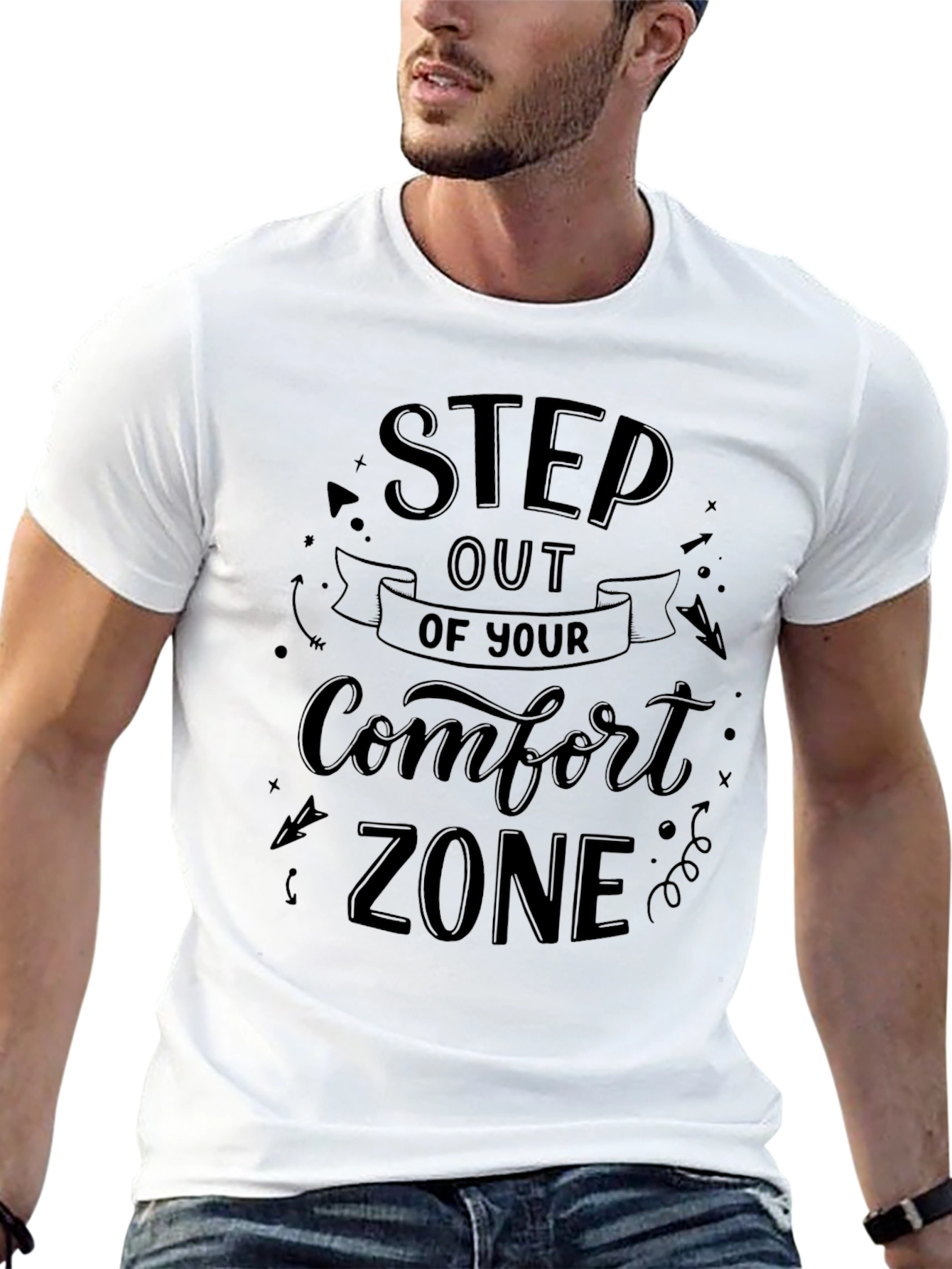 Step Out Comfort Zone Graphic Tee