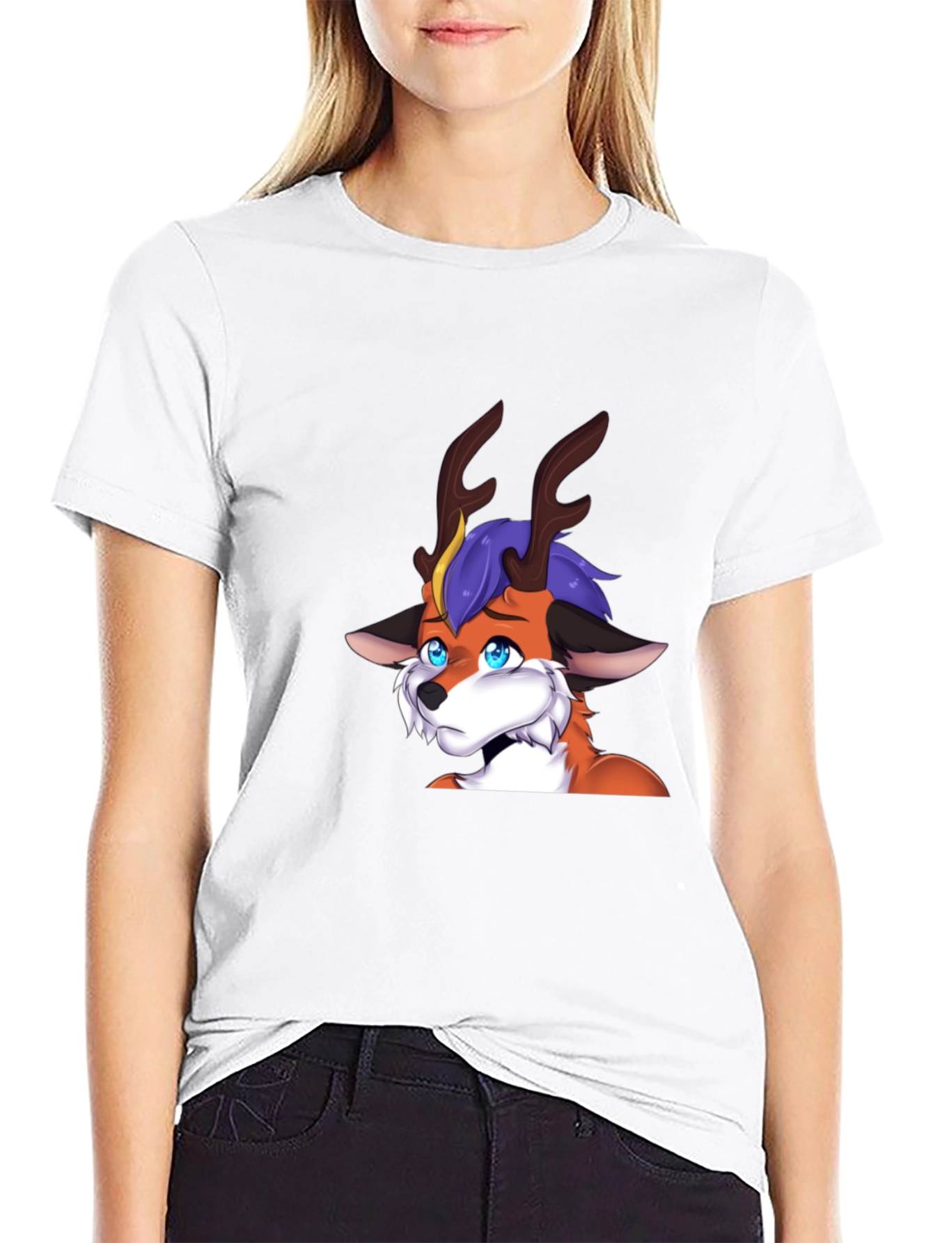 Unique Furry Character Graphic T-Shirt