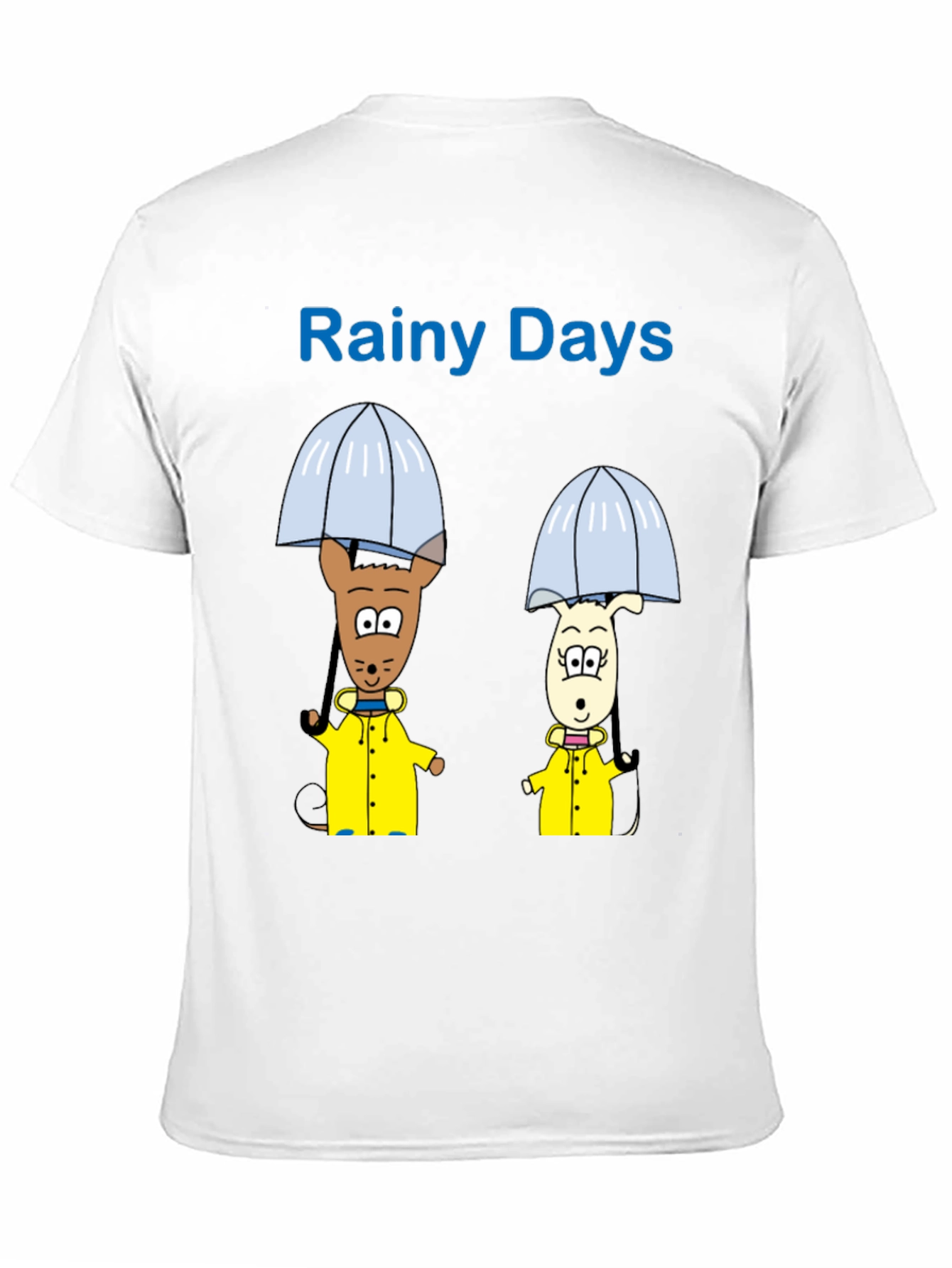 Rainy Days Cartoon Graphic T-Shirt