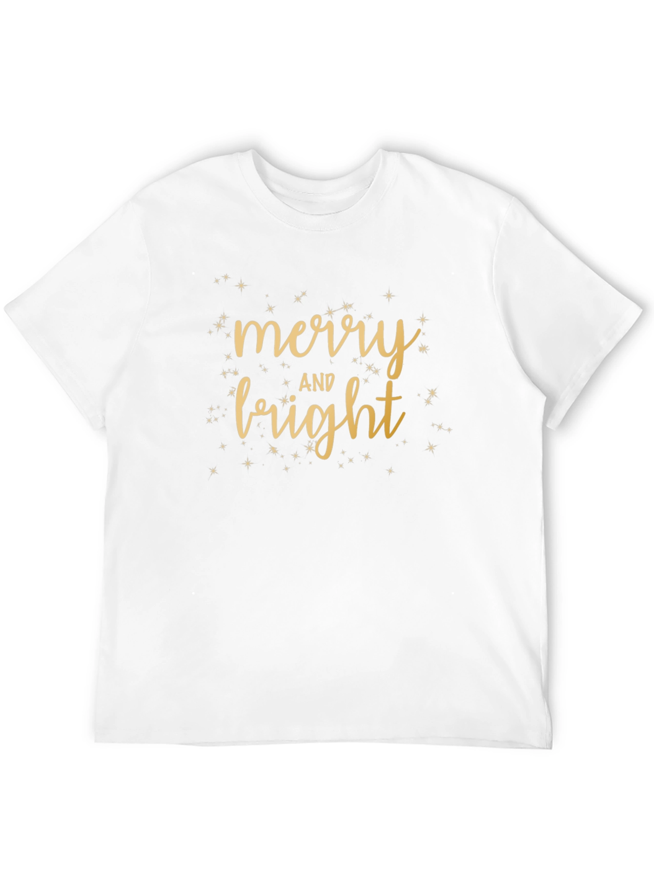 Merry & Bright Black Tee