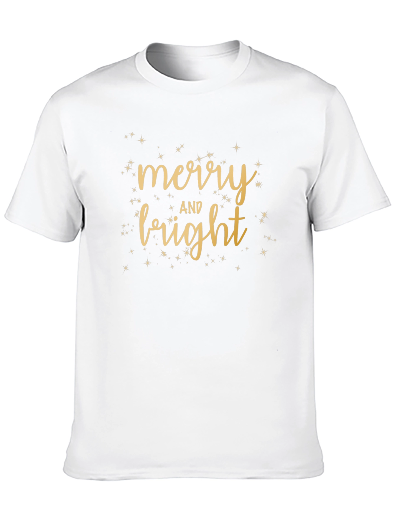 Merry & Bright Black Tee