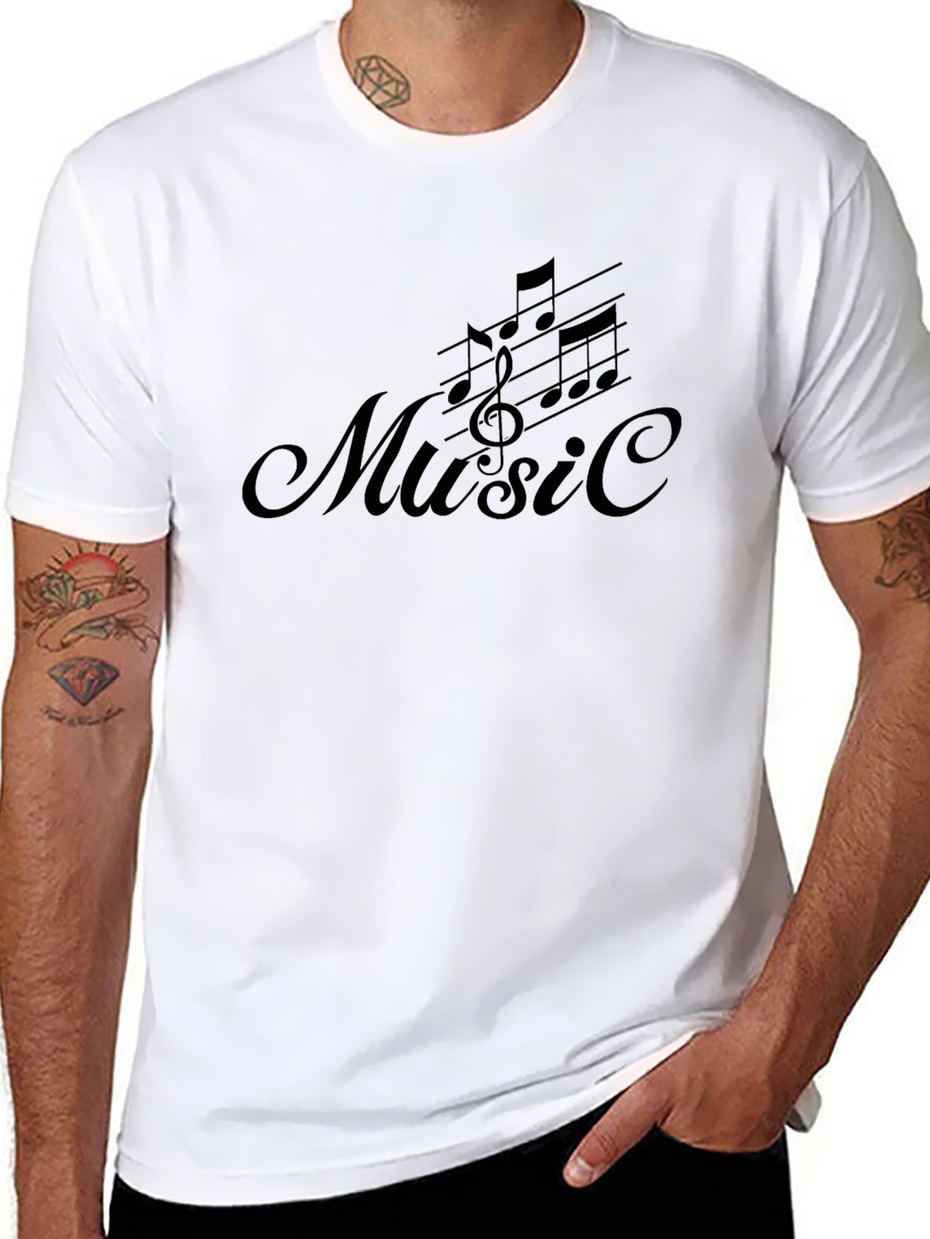 Music Graphic Black Tee