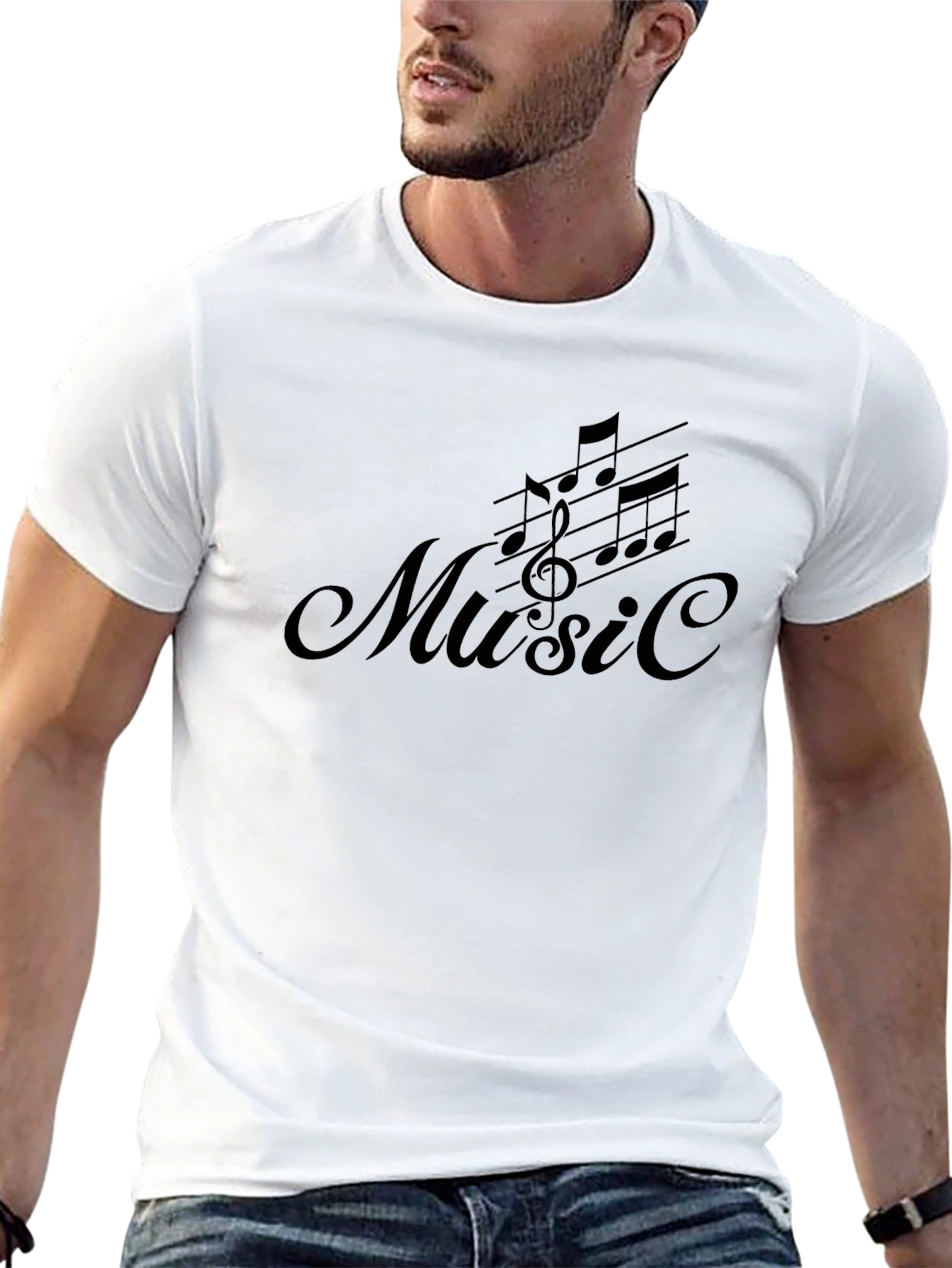 Music Graphic Black Tee