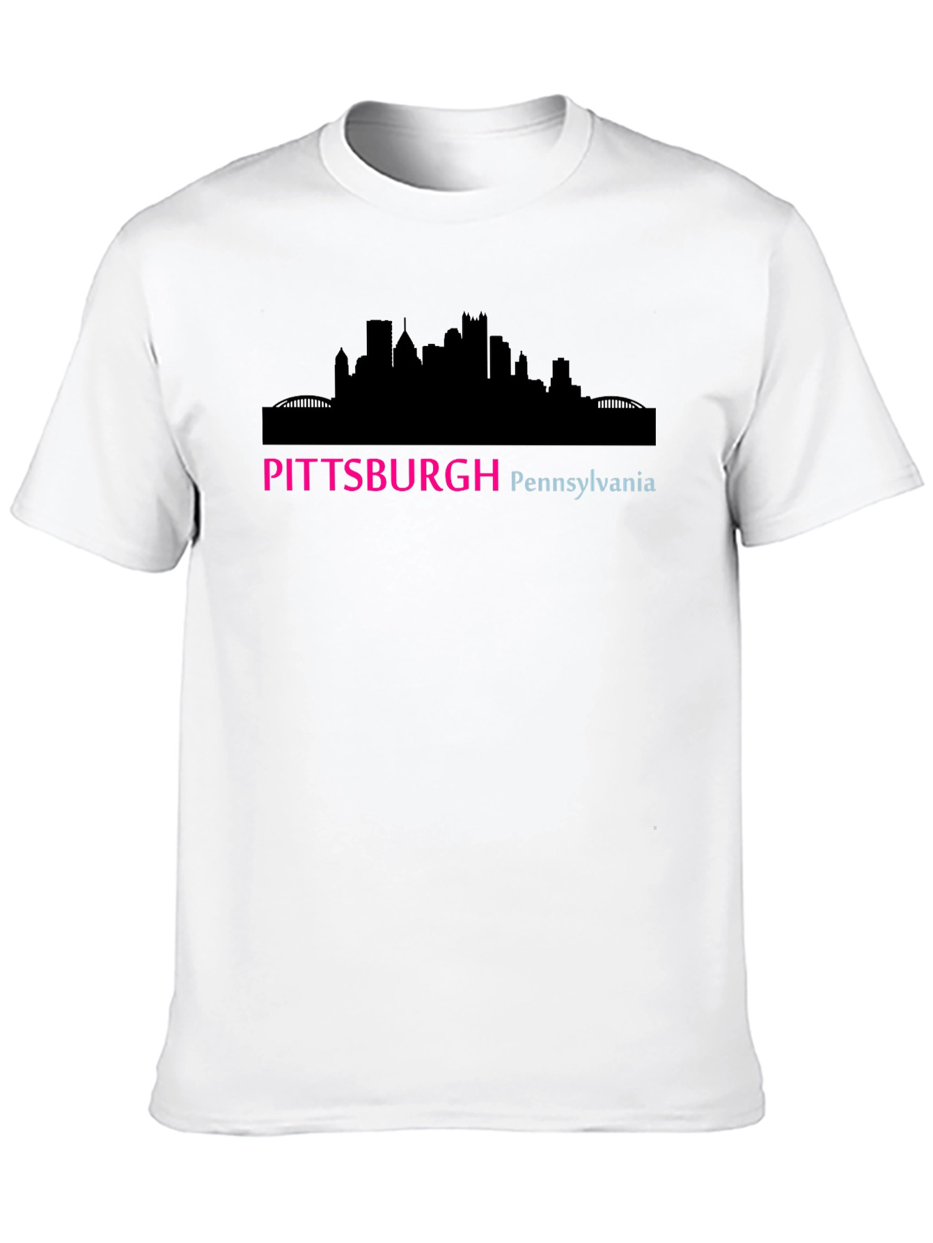 Pittsburgh Skyline Graphic T-Shirt - Black