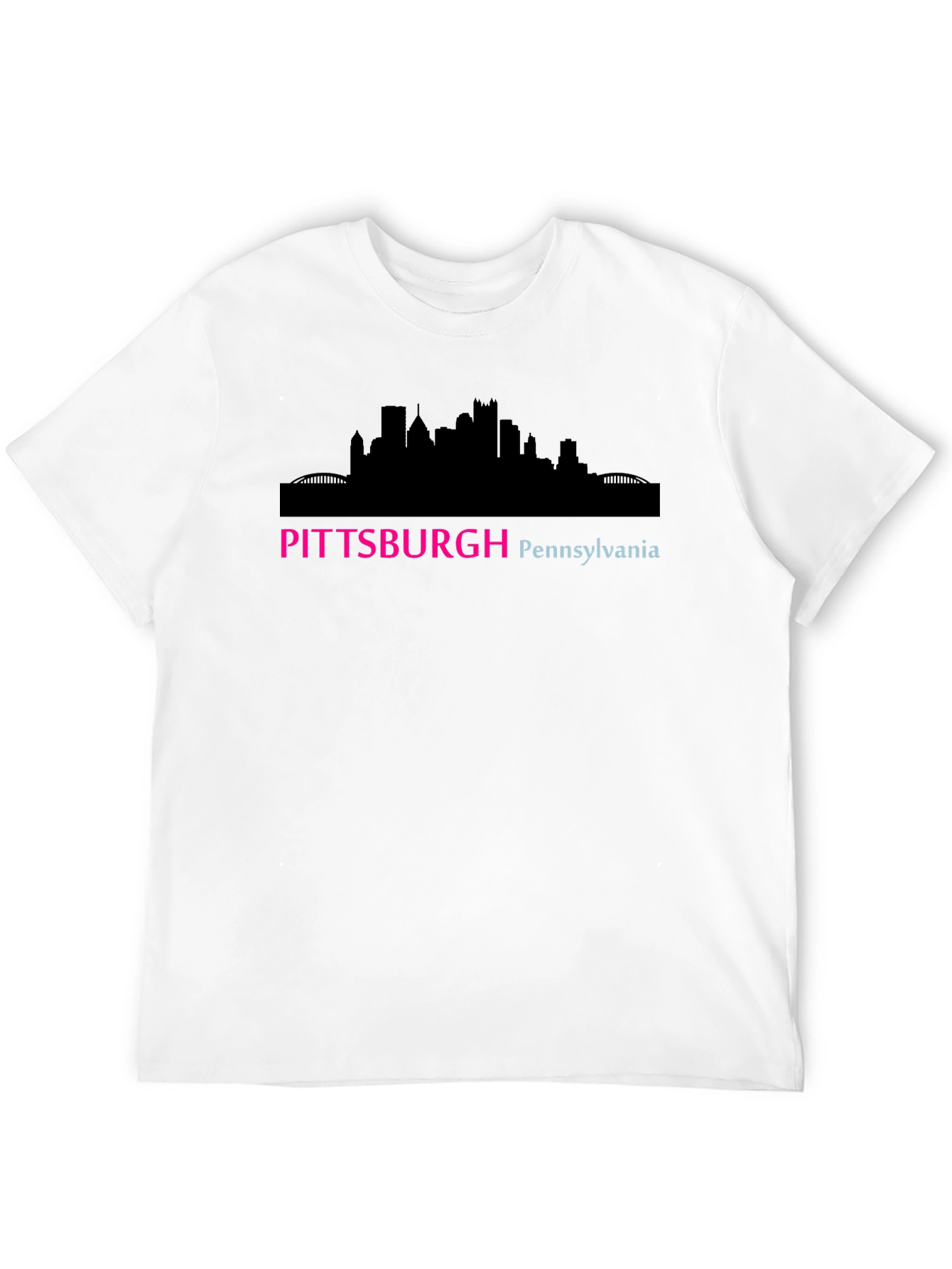 Pittsburgh Skyline Graphic T-Shirt - Black