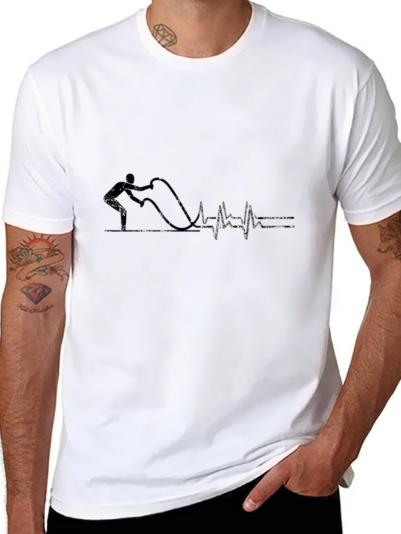 Fitness Pulse Black T-Shirt