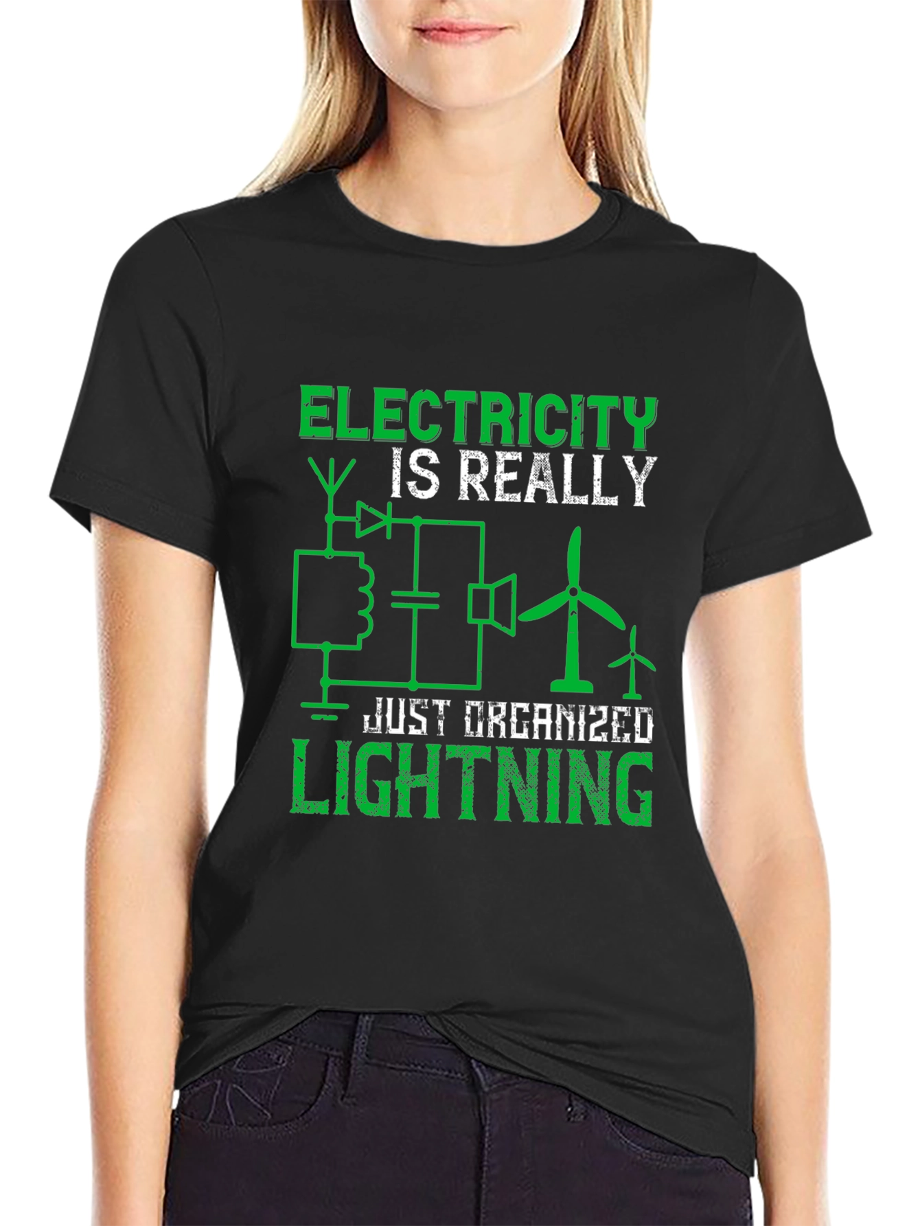 Electricity is Really Just Organized Lightning T-Shirt