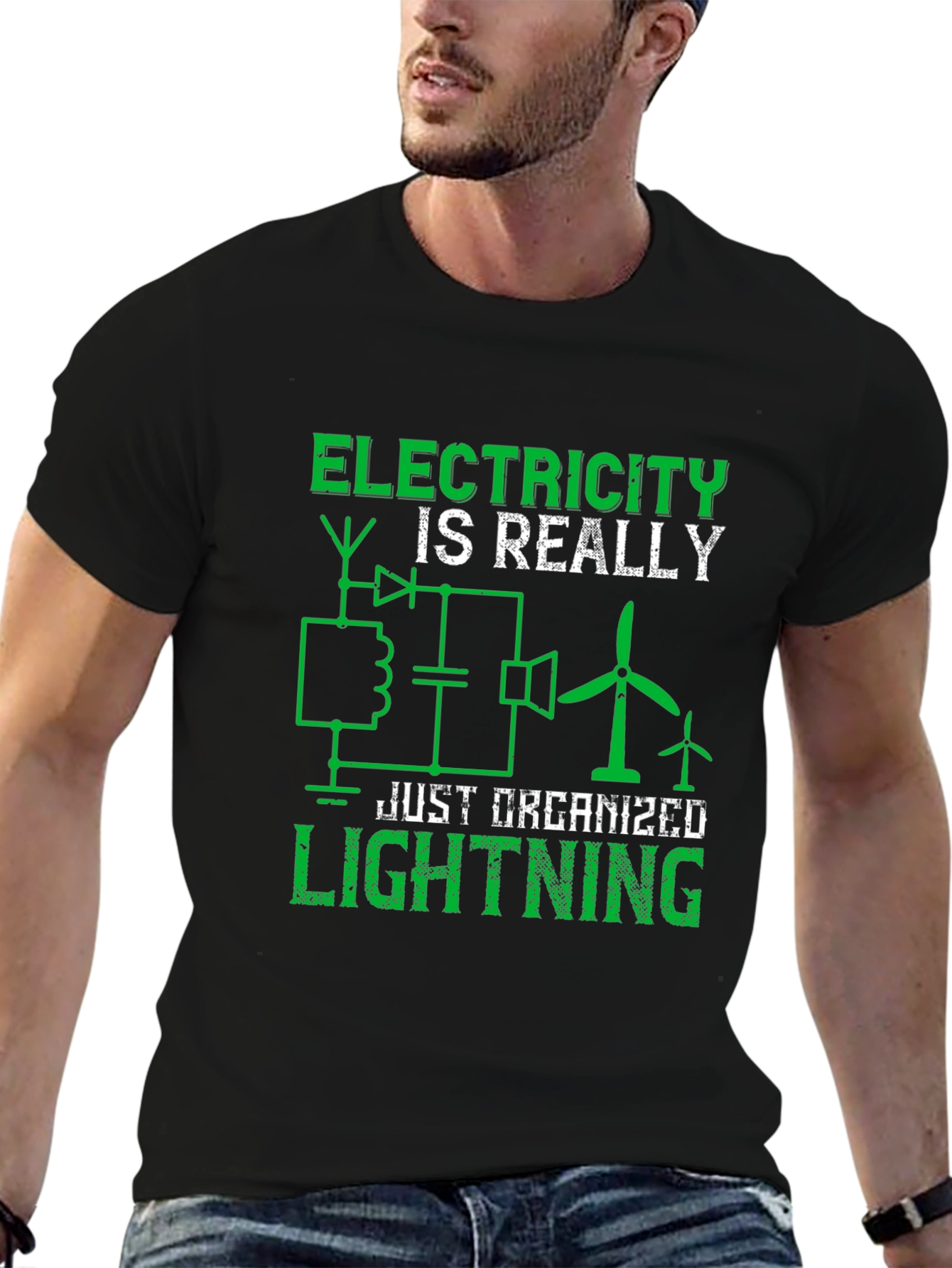 Electricity is Really Just Organized Lightning T-Shirt