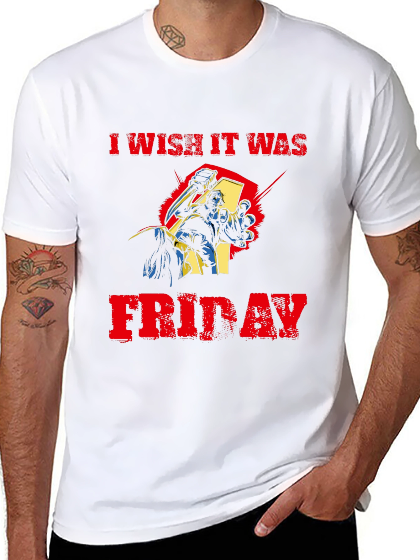 I Wish It Was Friday T-Shirt - Graphic Tee
