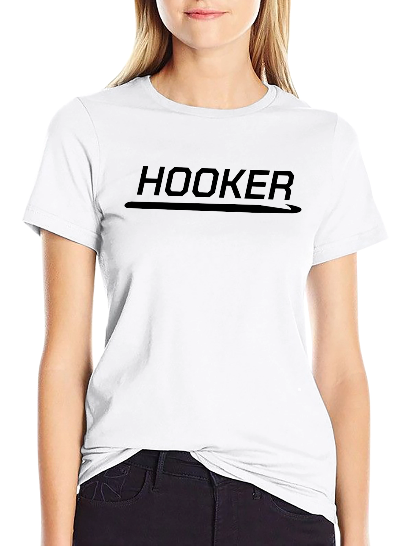 Hooker T-Shirt - Mens Black Graphic Tee