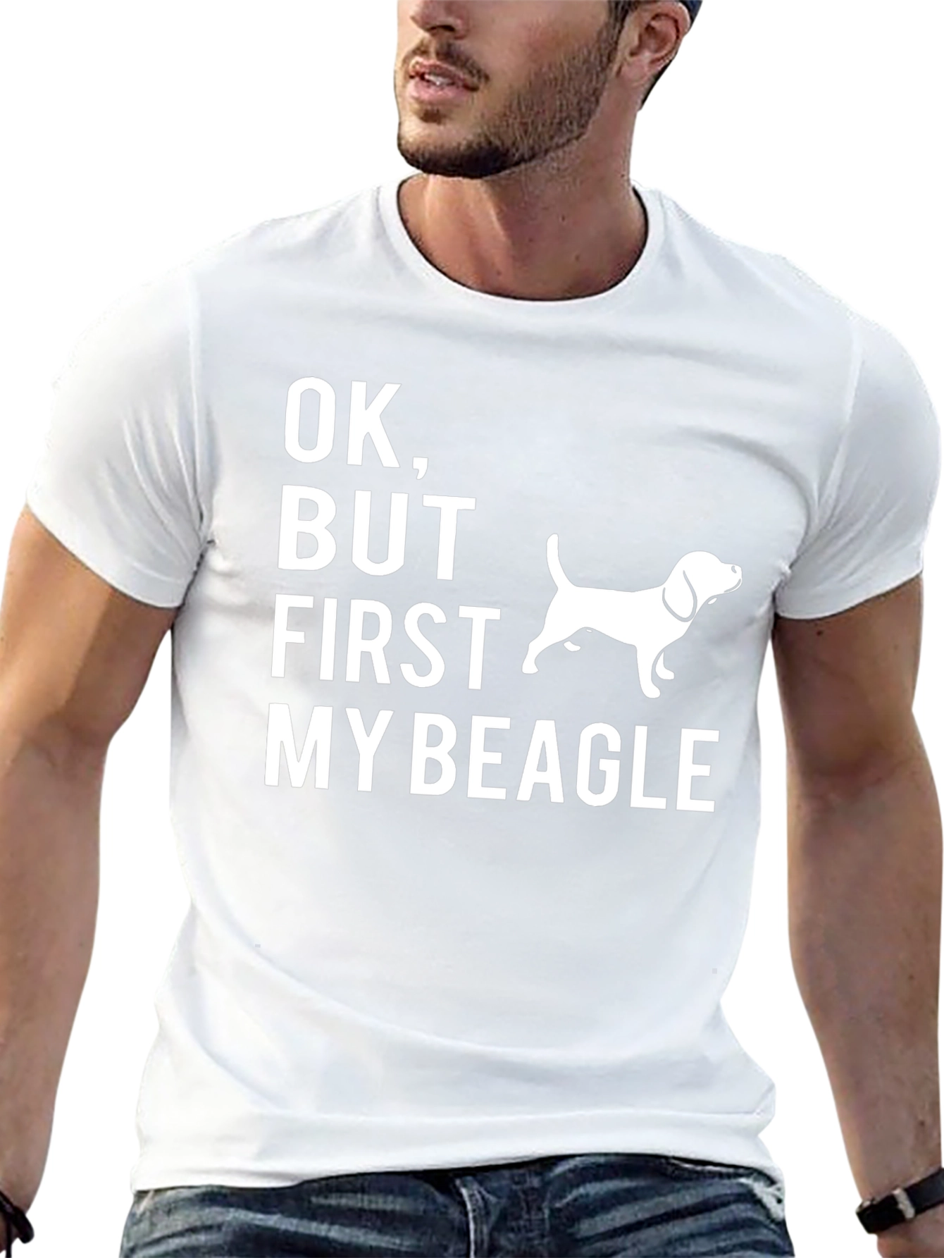 OK But First My Beagle Graphic Tee