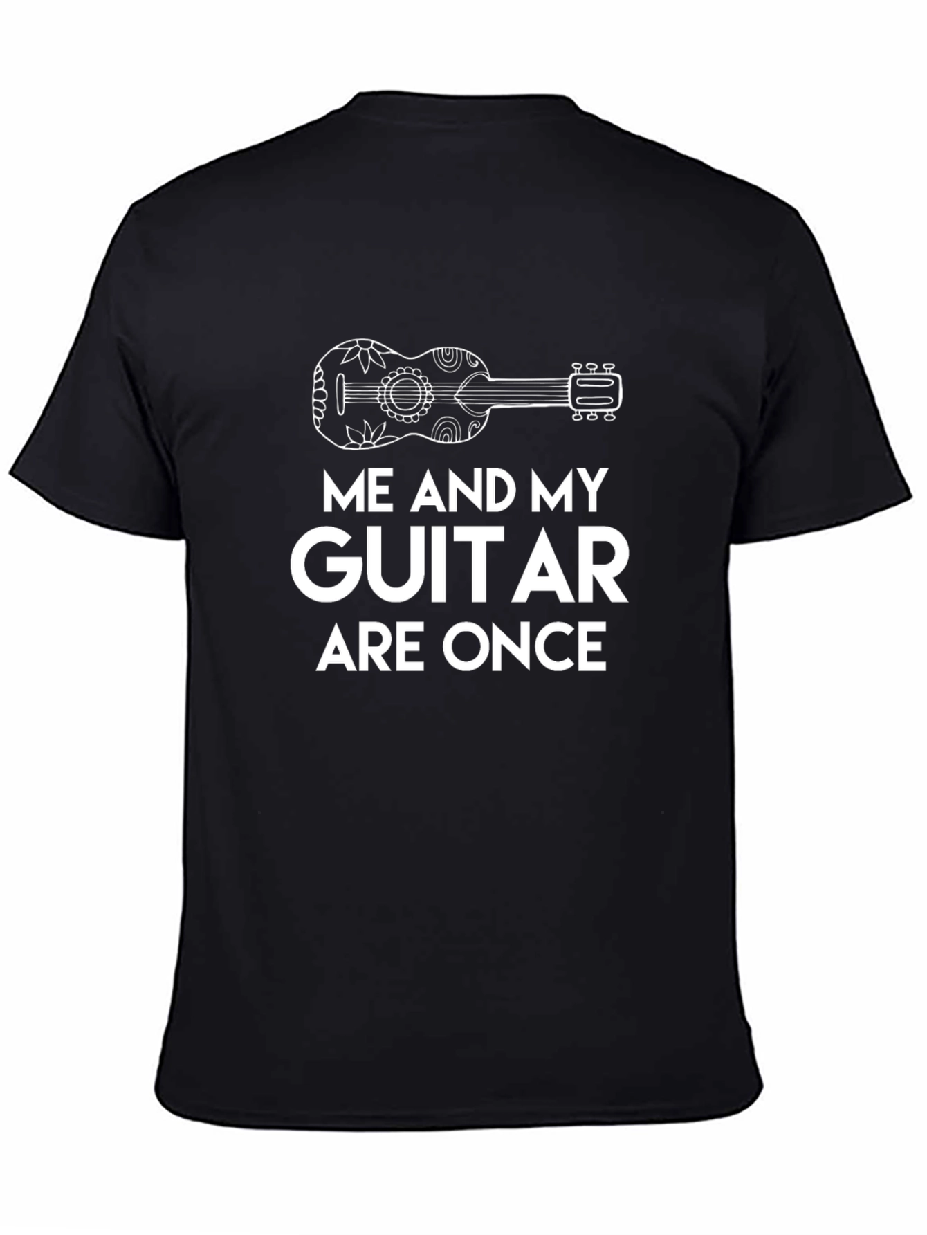Me and My Guitar Are One Funny Graphic Tee