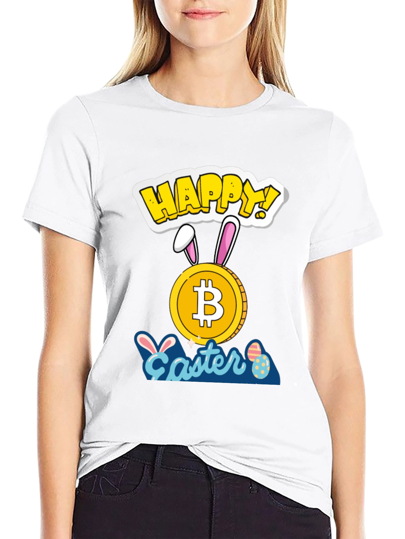 Bitcoin Easter T-Shirt - Crypto Bunny Tee
