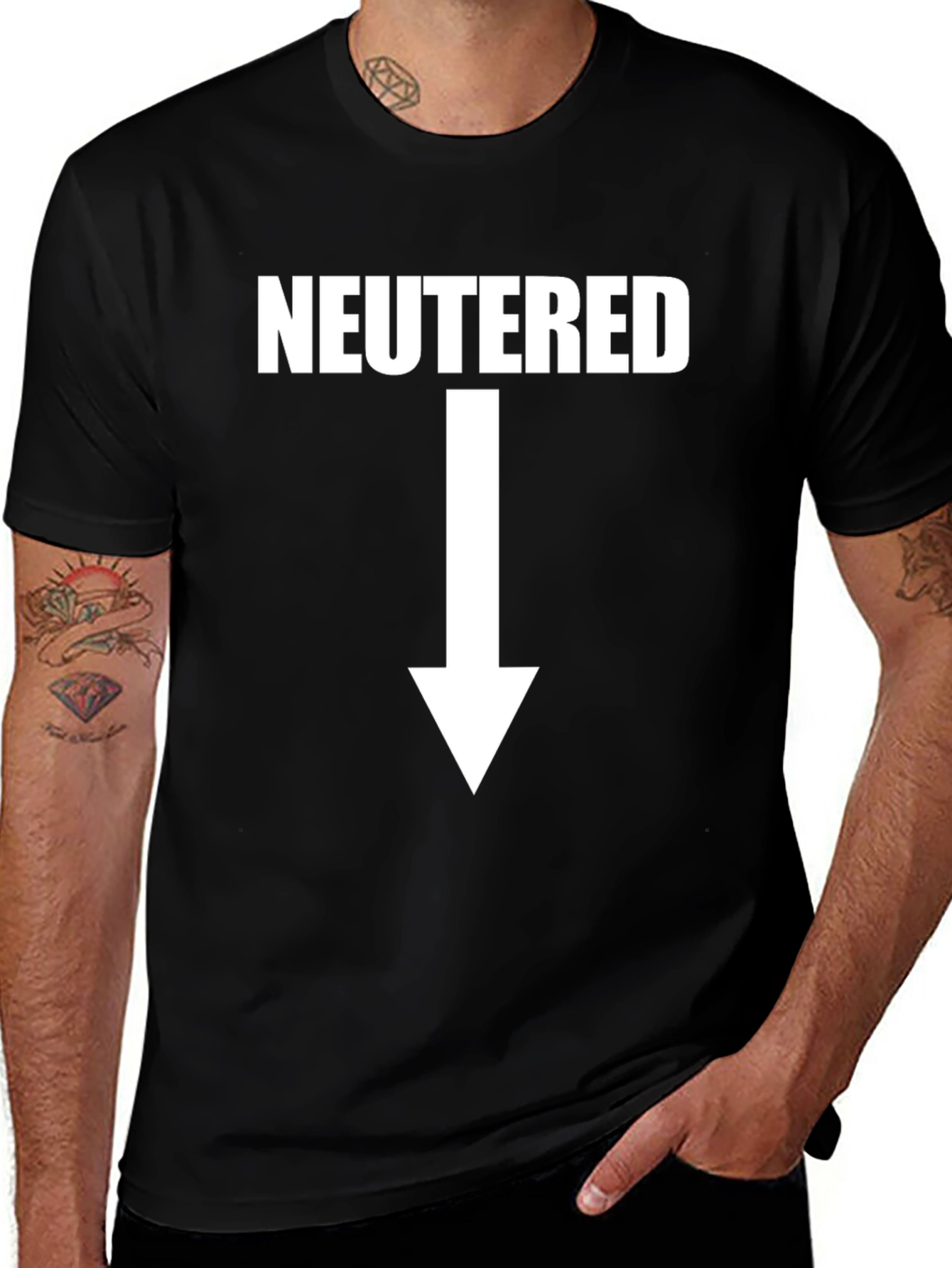 Neutered Arrow T-Shirt - Funny Novelty Graphic Tee
