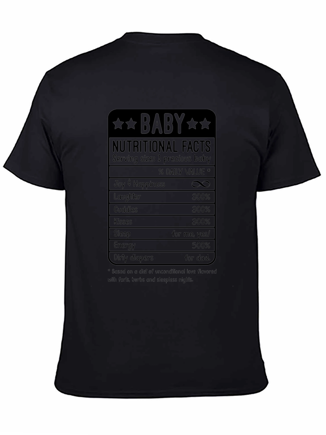 Baby Nutritional Facts Novelty T-Shirt