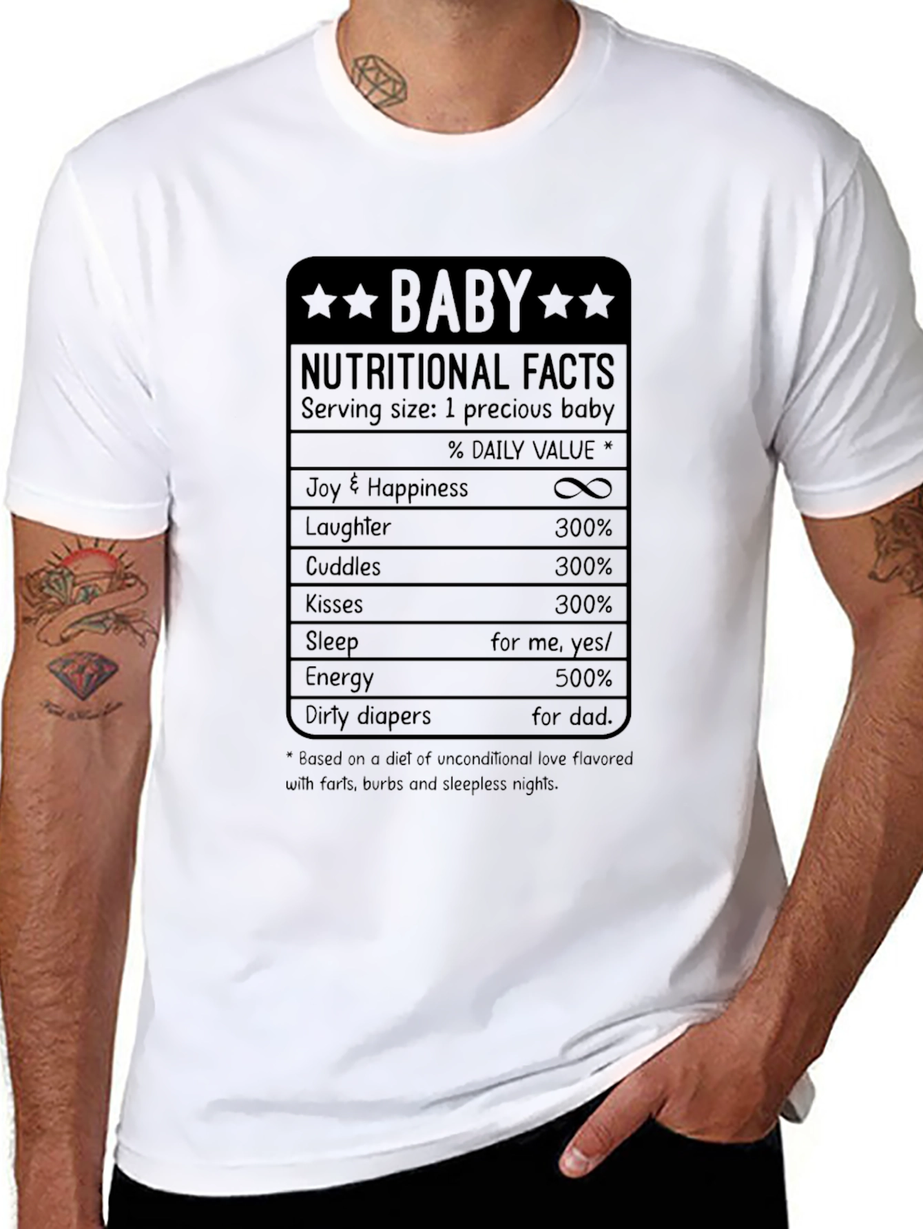 Baby Nutritional Facts Novelty T-Shirt