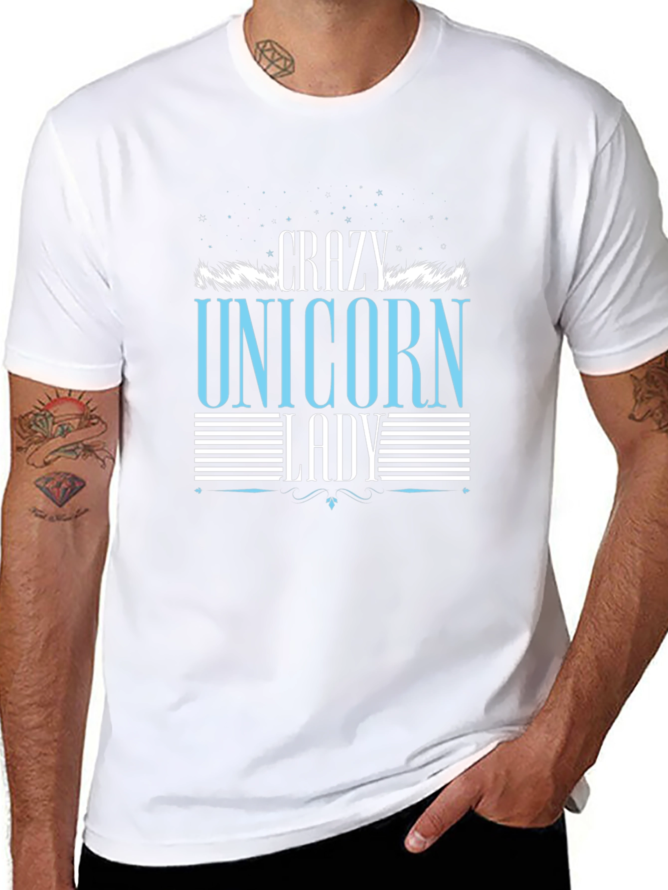 Crazy Unicorn Lady Graphic Tee