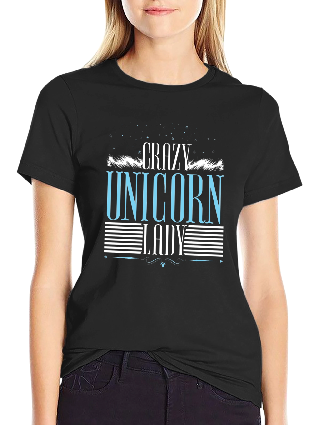 Crazy Unicorn Lady Graphic Tee
