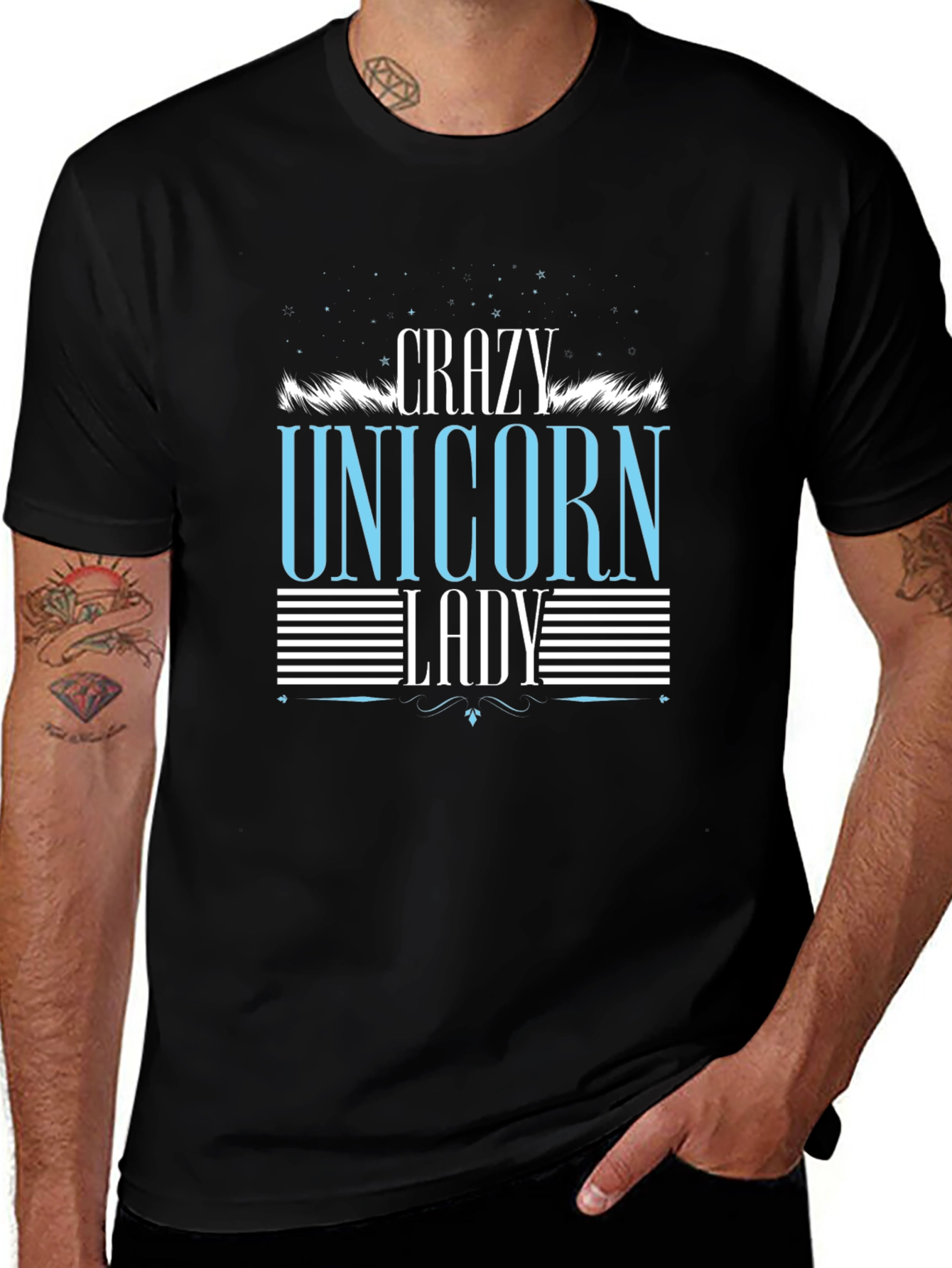 Crazy Unicorn Lady Graphic Tee