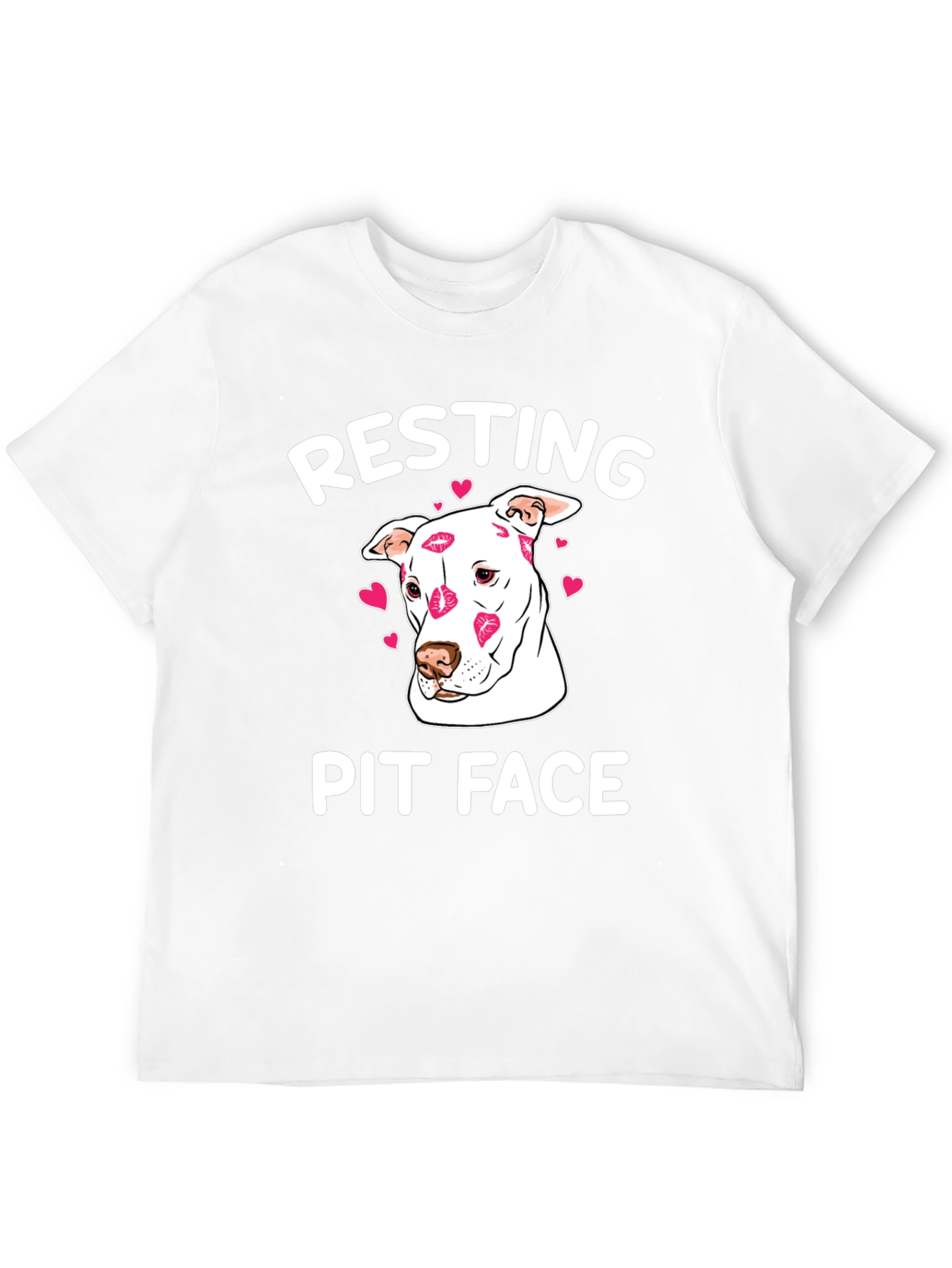 Resting Pit Face Kissed Dog T-Shirt
