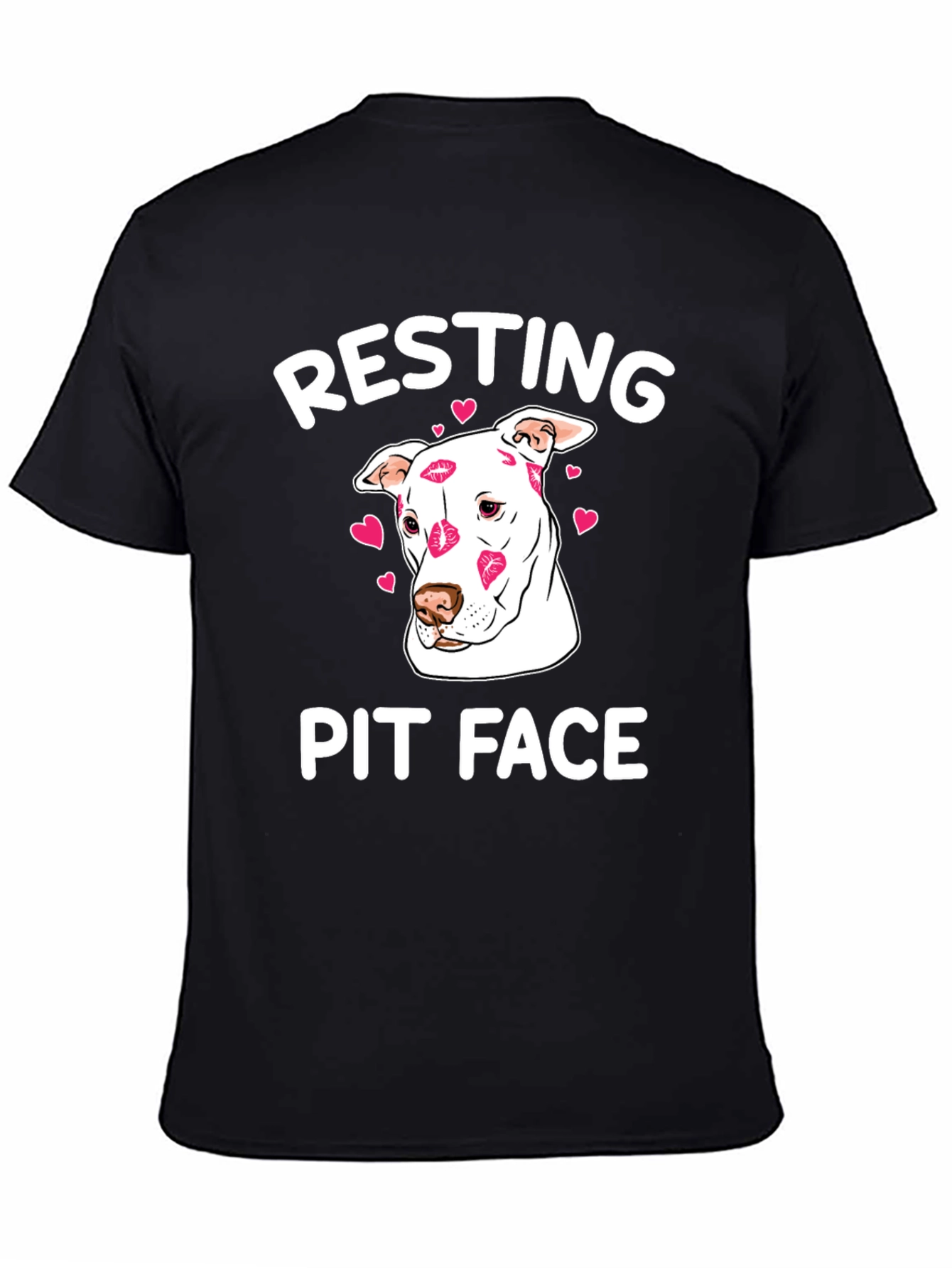 Resting Pit Face Kissed Dog T-Shirt