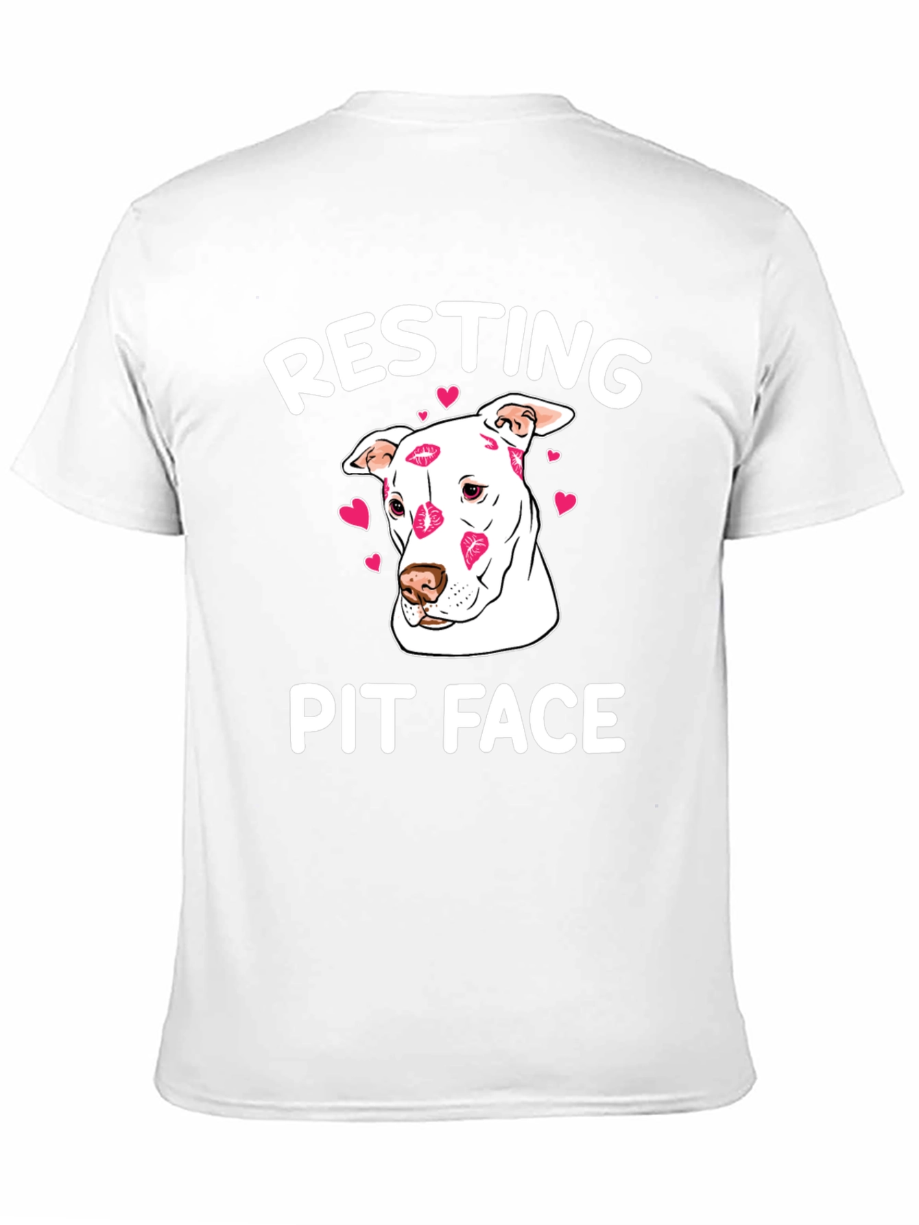 Resting Pit Face Kissed Dog T-Shirt