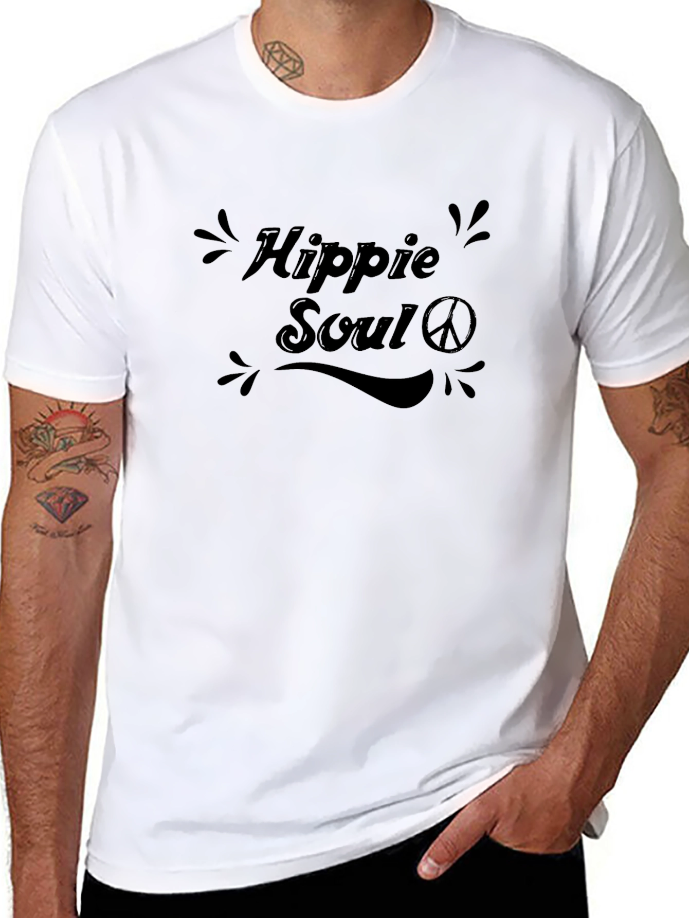 Hippie Soul Black T-Shirt