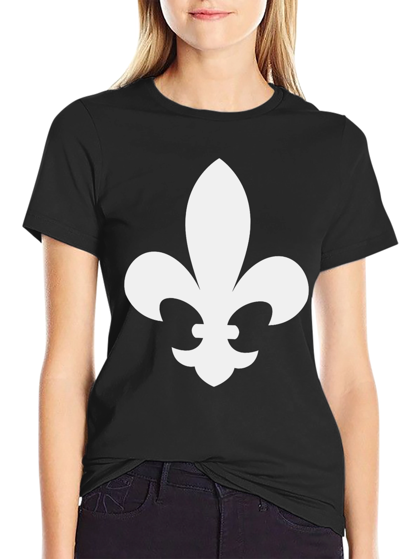 Fleur-de-Lis Graphic Black T-Shirt