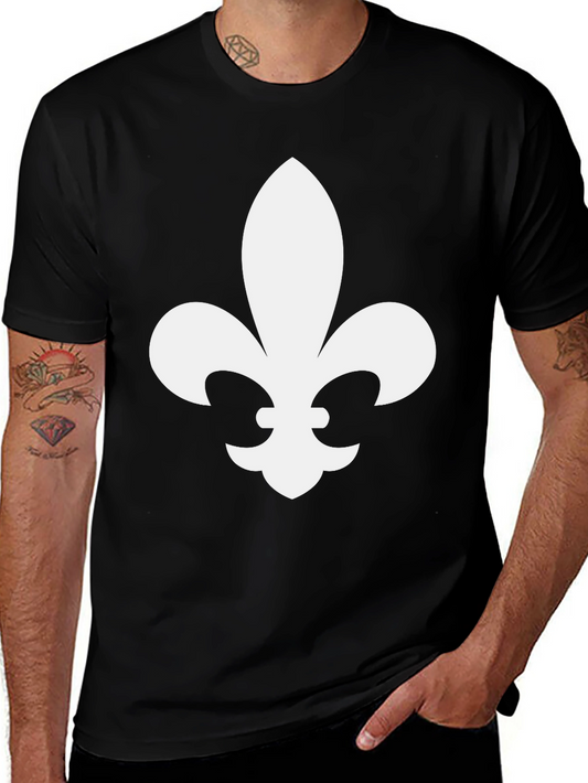 Fleur-de-Lis Graphic Black T-Shirt
