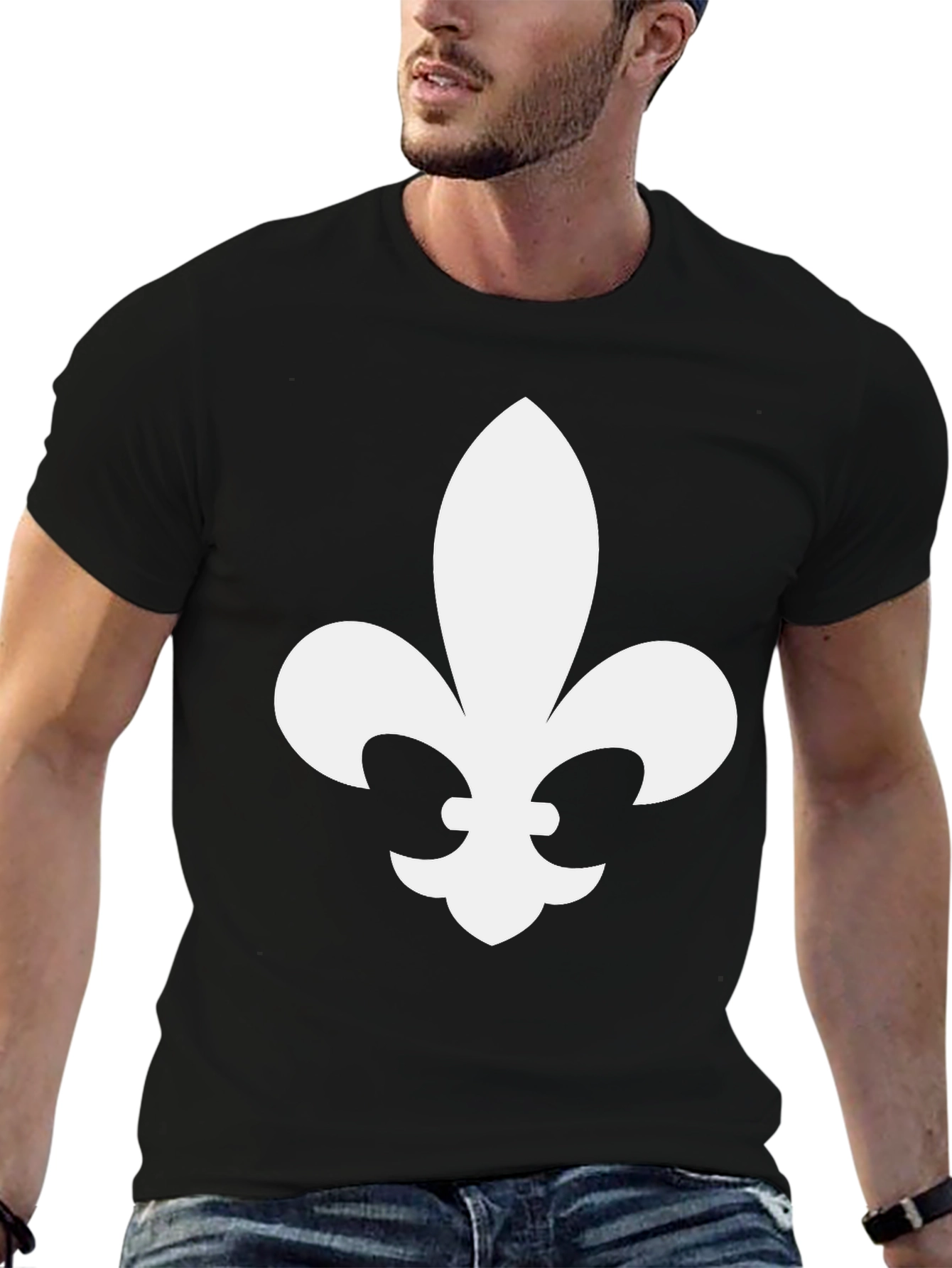 Fleur-de-Lis Graphic Black T-Shirt