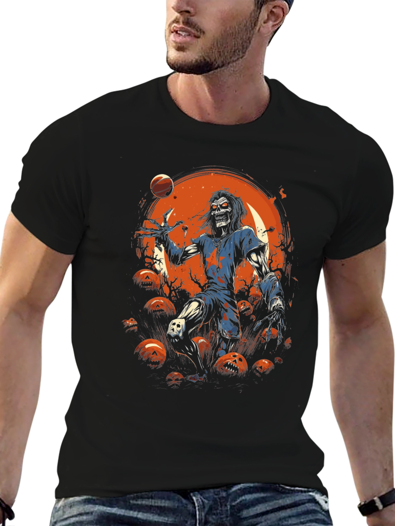 Zombie Basketball Halloween T-Shirt