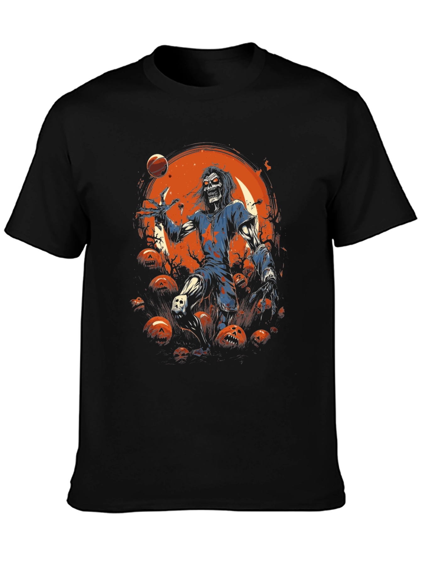 Zombie Basketball Halloween T-Shirt