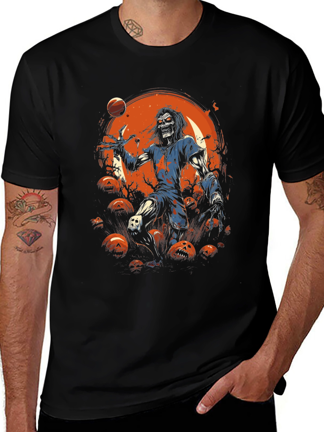 Zombie Basketball Halloween T-Shirt