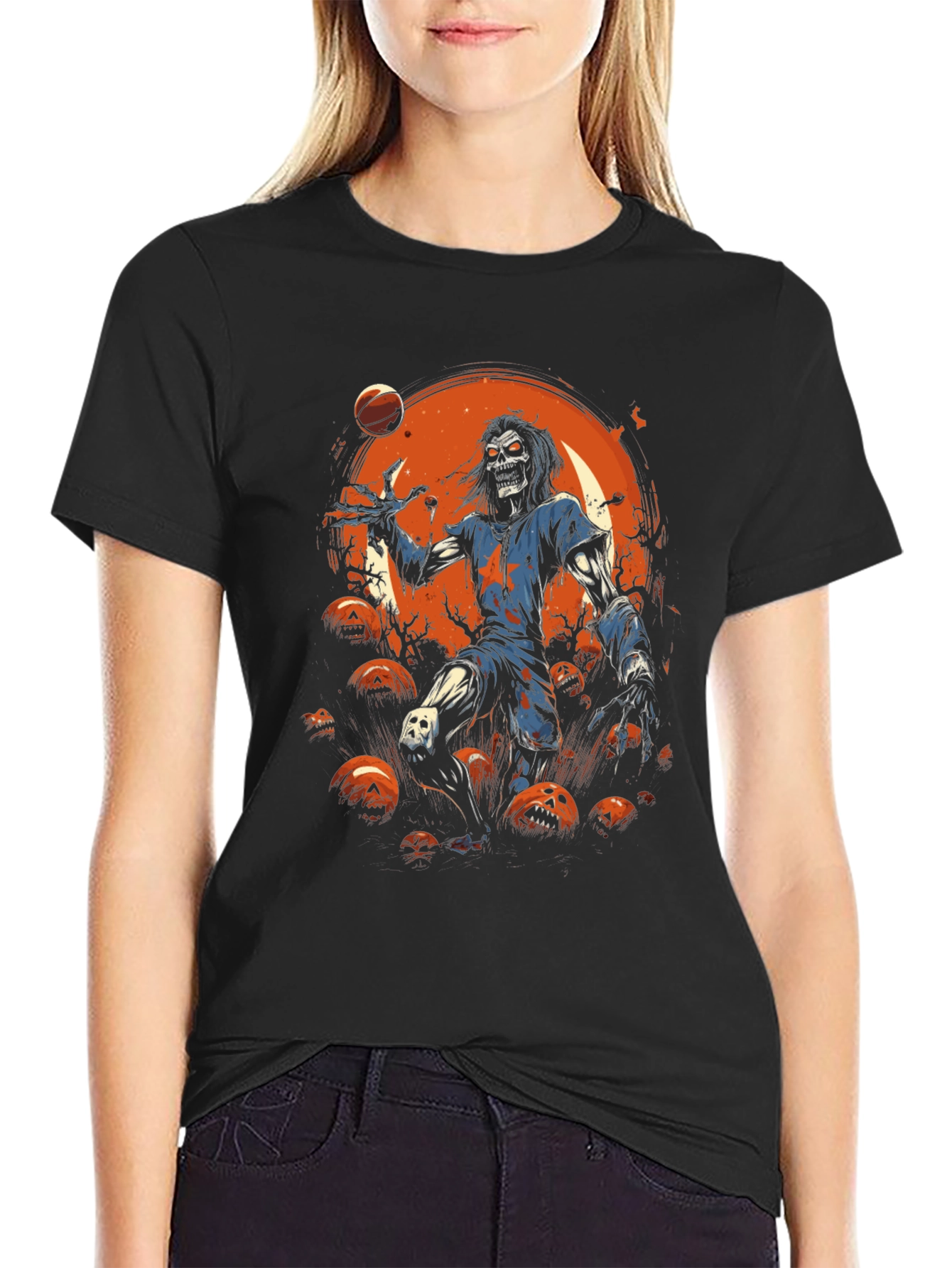 Zombie Basketball Halloween T-Shirt