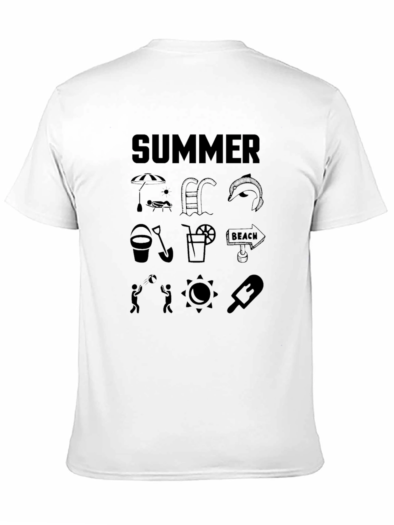 Summer Themed Graphic T-Shirt
