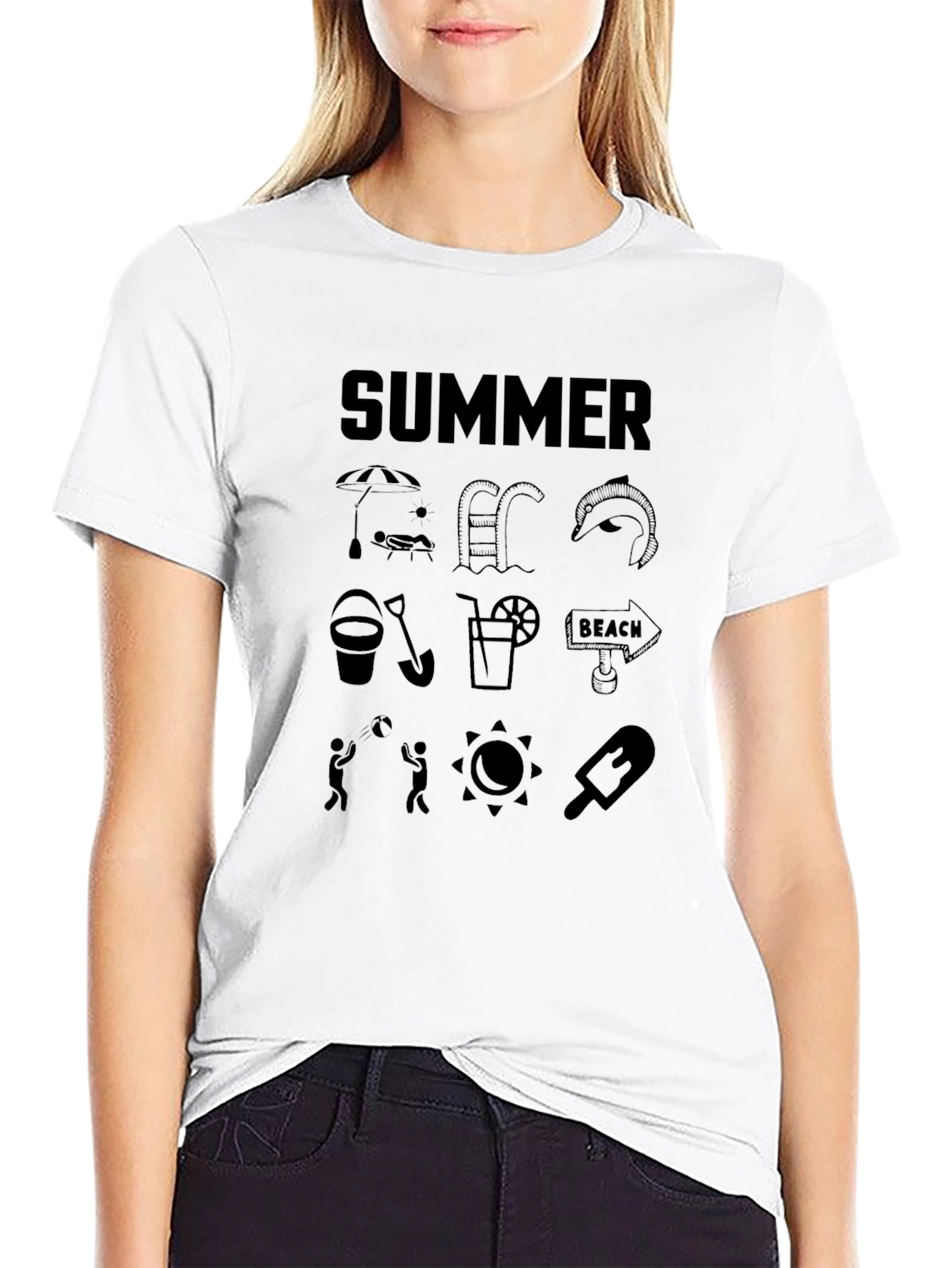 Summer Themed Graphic T-Shirt
