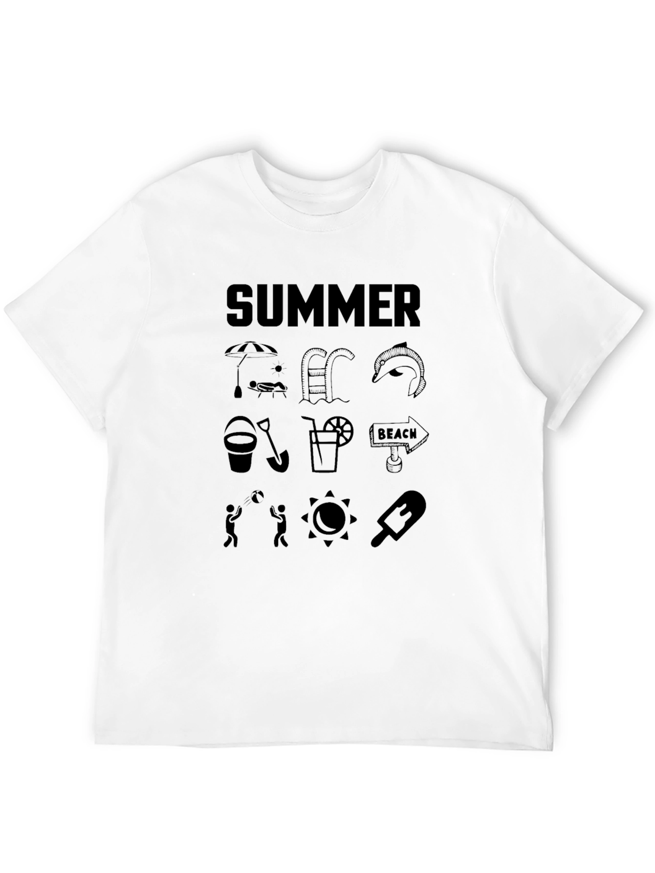 Summer Themed Graphic T-Shirt
